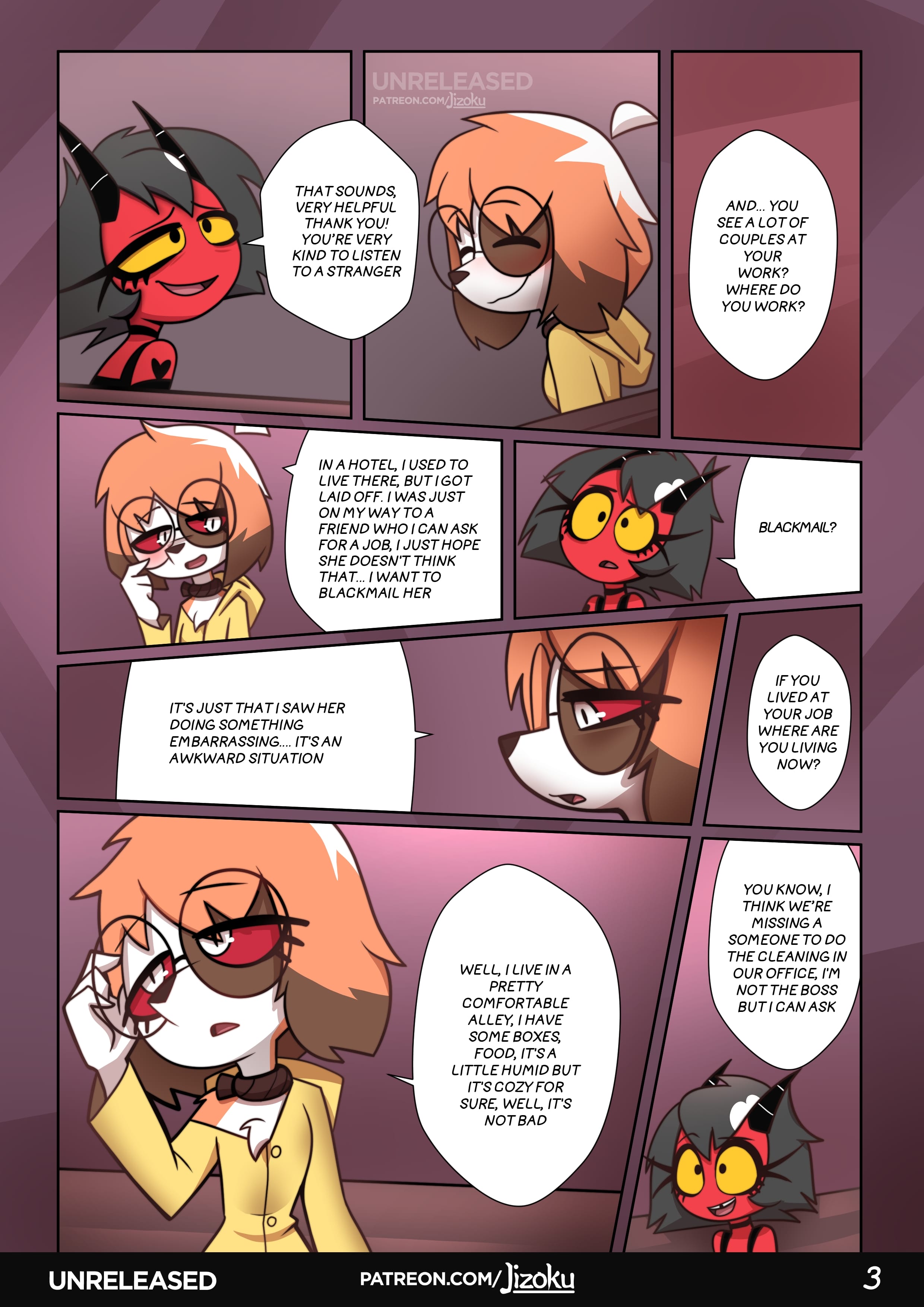 A Night With Loona (Helluva Boss) [Jizoku] 2 . A Night With Loona - Chapter 2 (Helluva Boss) [Jizoku] – page 4