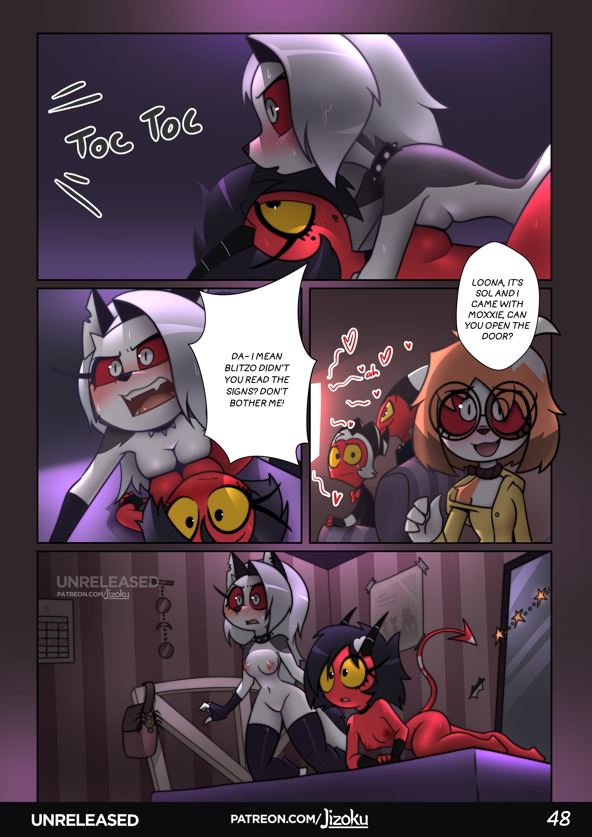 A Night With Loona (Helluva Boss) [Jizoku] 2 . A Night With Loona - Chapter 2 (Helluva Boss) [Jizoku] – page 49
