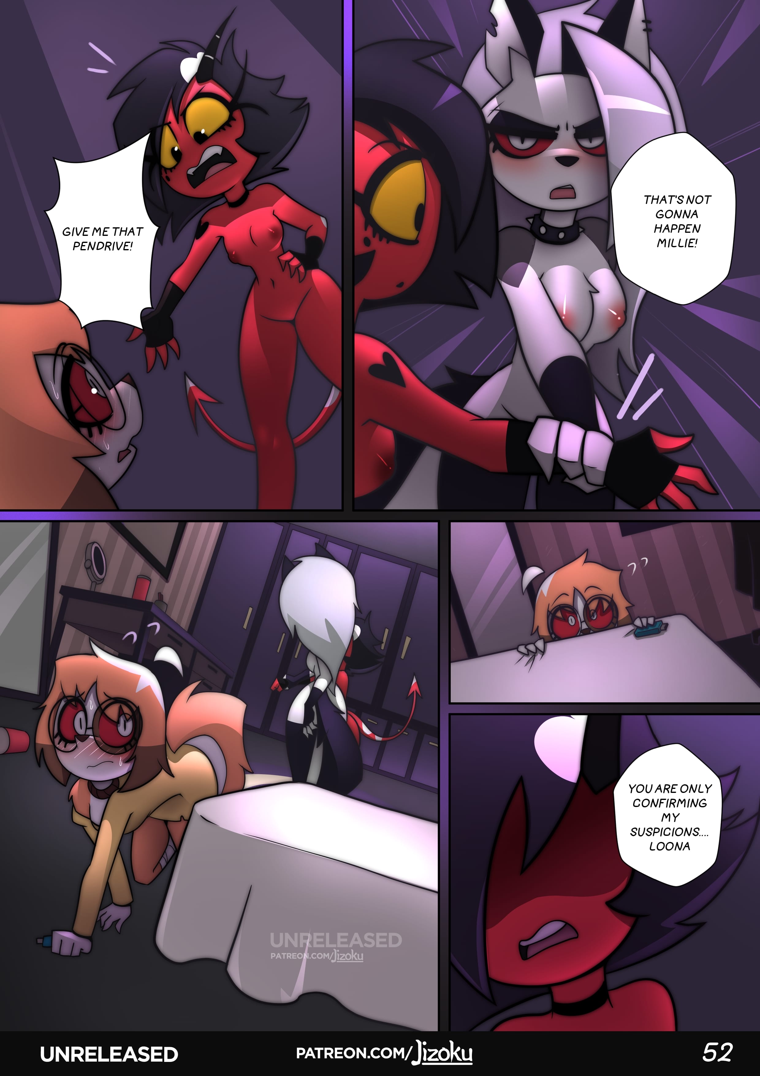 A Night With Loona (Helluva Boss) [Jizoku] 2 . A Night With Loona - Chapter 2 (Helluva Boss) [Jizoku] – page 53