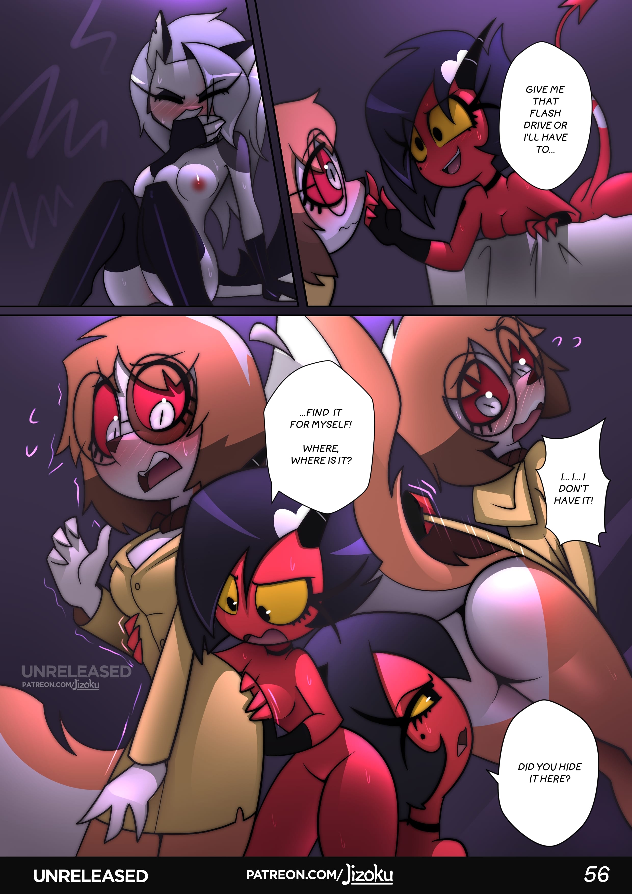 A Night With Loona (Helluva Boss) [Jizoku] 2 . A Night With Loona - Chapter 2 (Helluva Boss) [Jizoku] – page 57