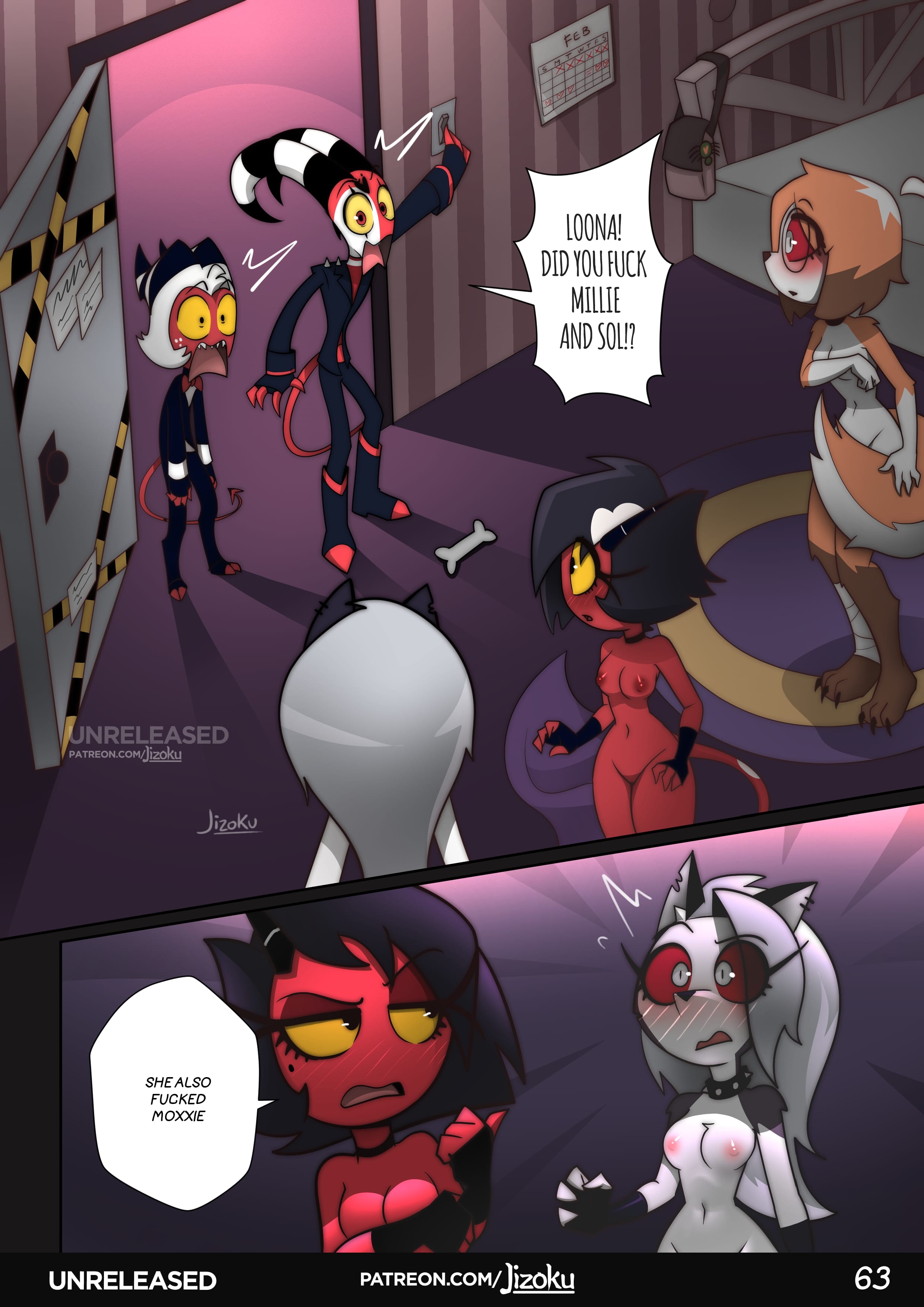 A Night With Loona (Helluva Boss) [Jizoku] 2 . A Night With Loona - Chapter 2 (Helluva Boss) [Jizoku] – page 64