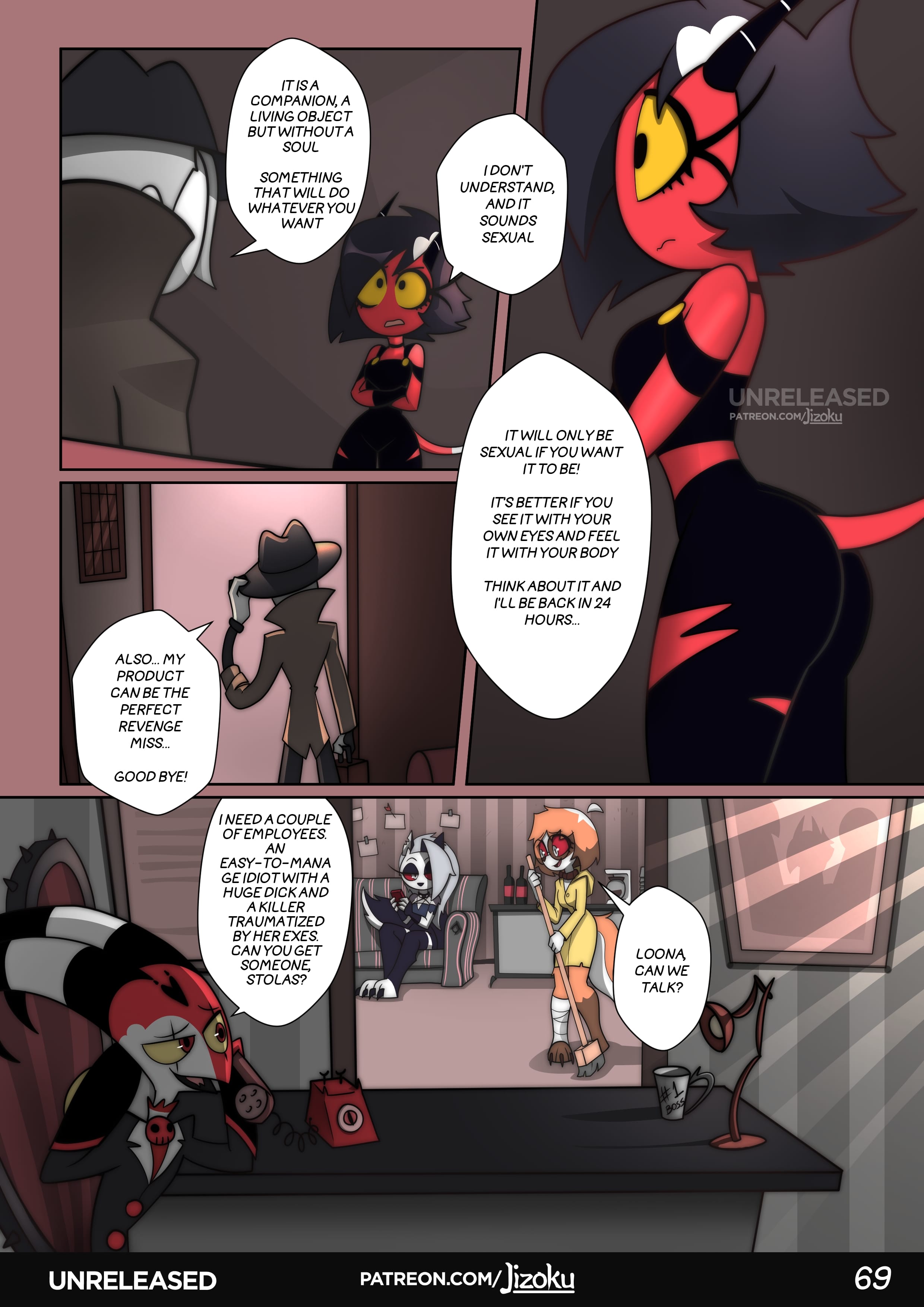 A Night With Loona (Helluva Boss) [Jizoku] 2 . A Night With Loona - Chapter 2 (Helluva Boss) [Jizoku] – page 70