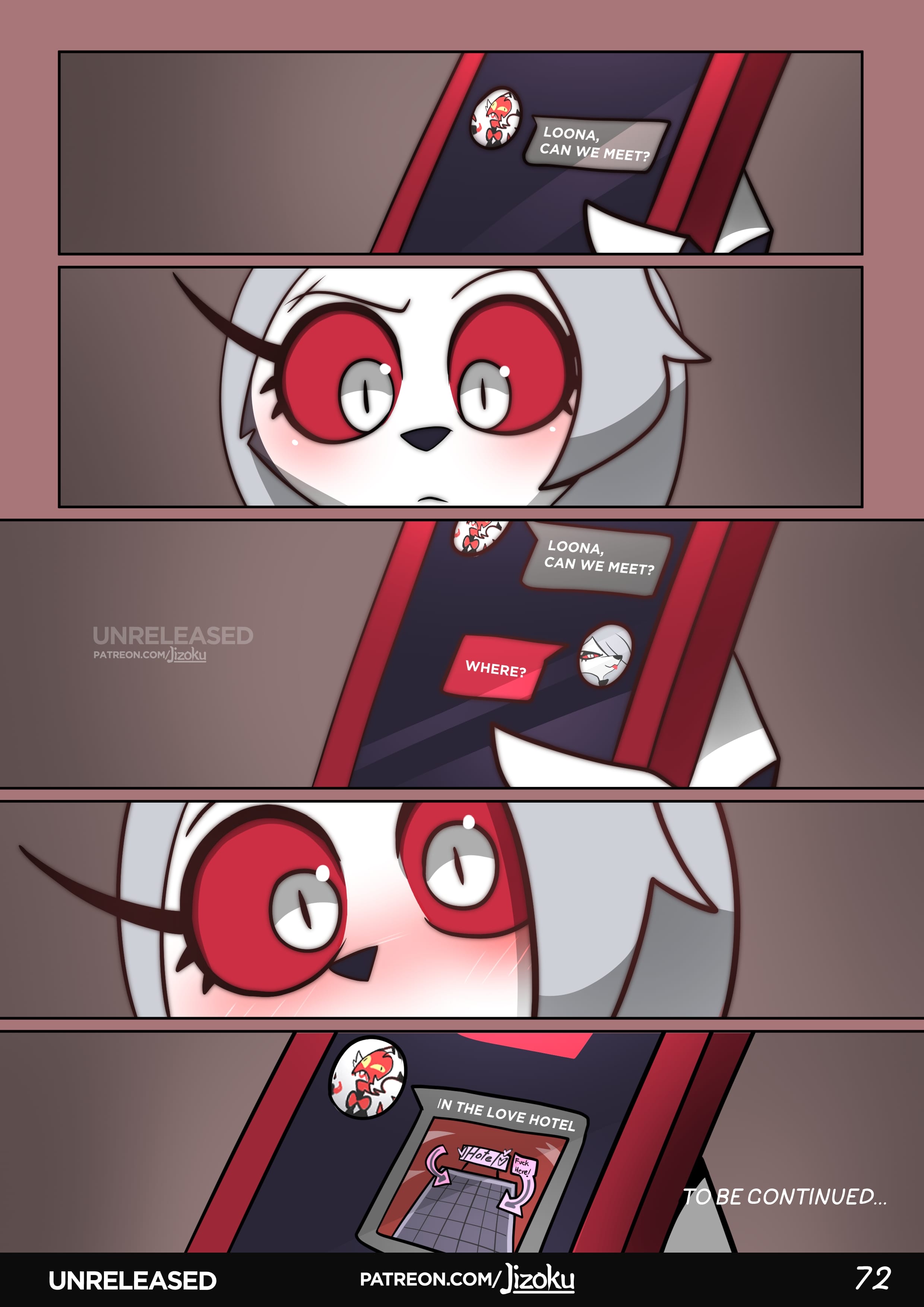 A Night With Loona (Helluva Boss) [Jizoku] 2 . A Night With Loona - Chapter 2 (Helluva Boss) [Jizoku] – page 73