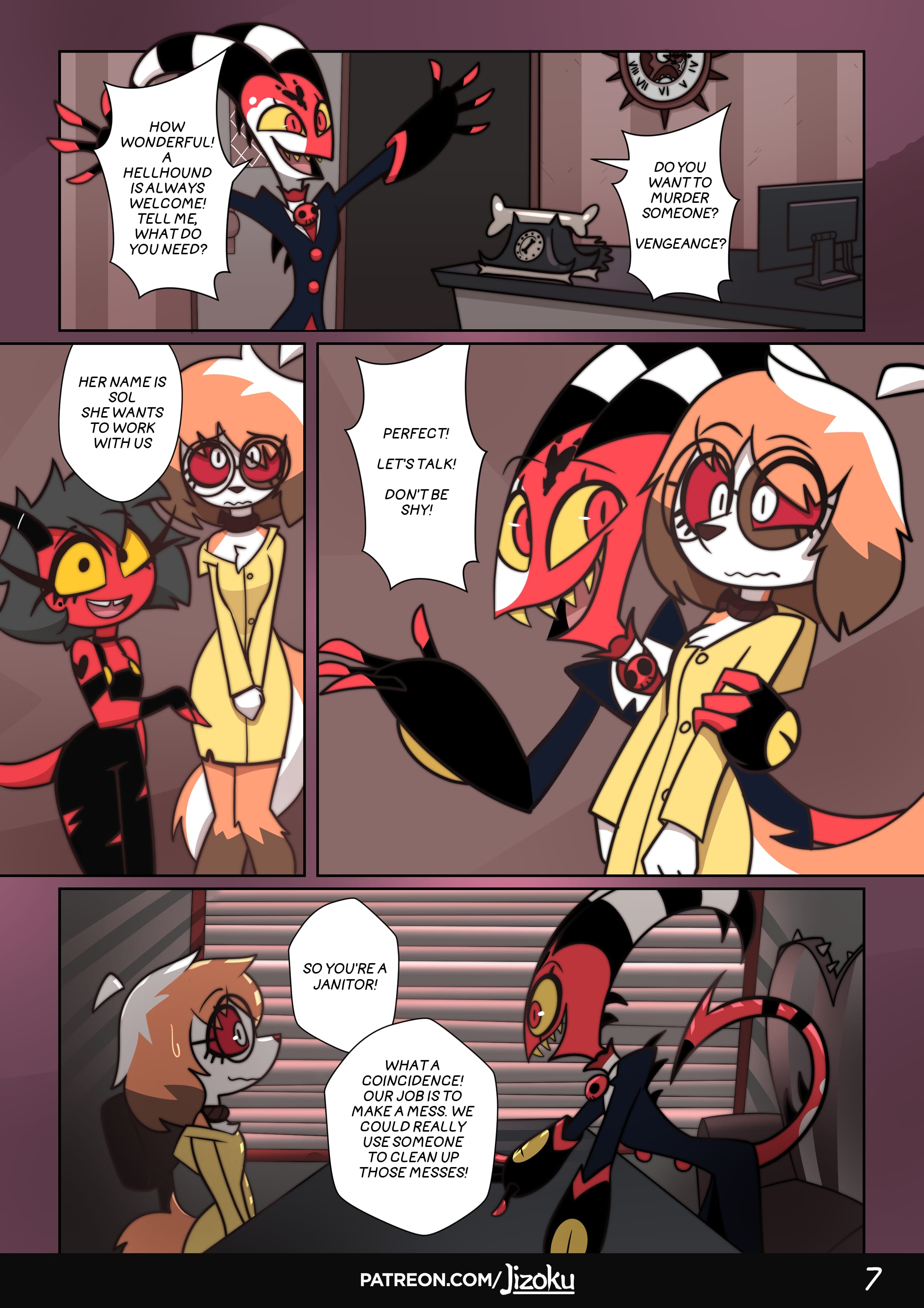 A Night With Loona (Helluva Boss) [Jizoku] 2 . A Night With Loona - Chapter 2 (Helluva Boss) [Jizoku] – page 8