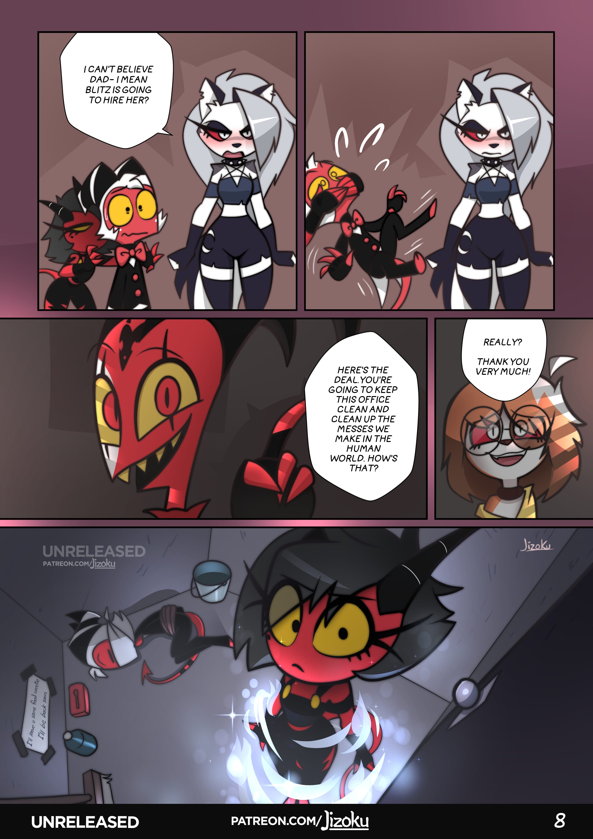 A Night With Loona (Helluva Boss) [Jizoku] 2 . A Night With Loona - Chapter 2 (Helluva Boss) [Jizoku] – page 9