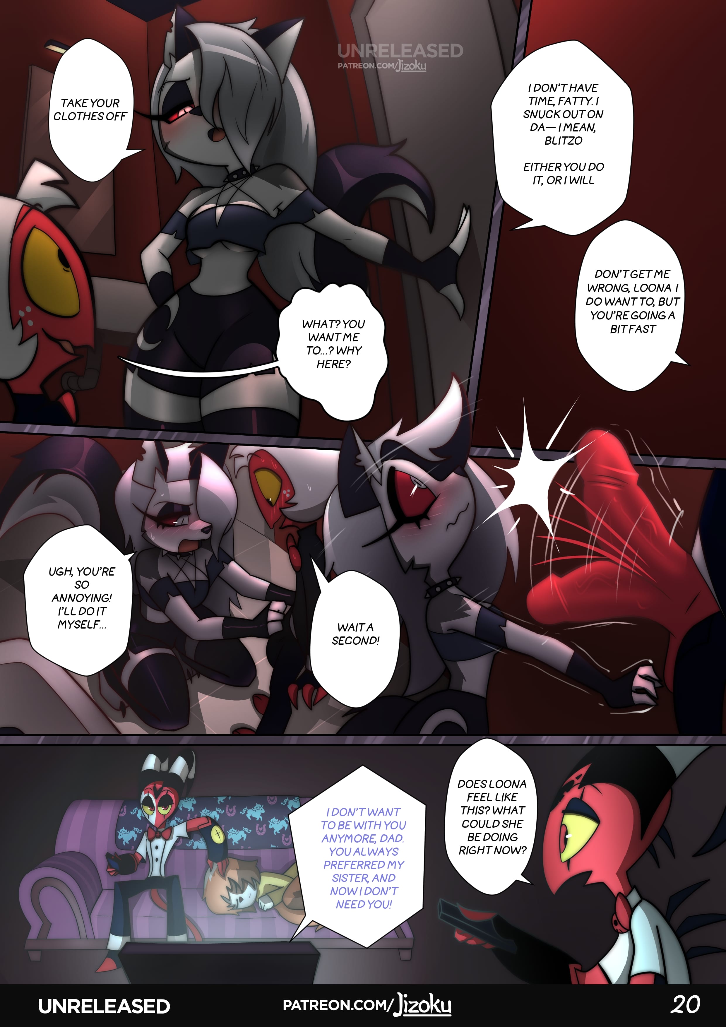 A Night With Loona (Helluva Boss) [Jizoku] 3 . A Night With Loona - Chapter 3 (Helluva Boss) [Jizoku] – page 21