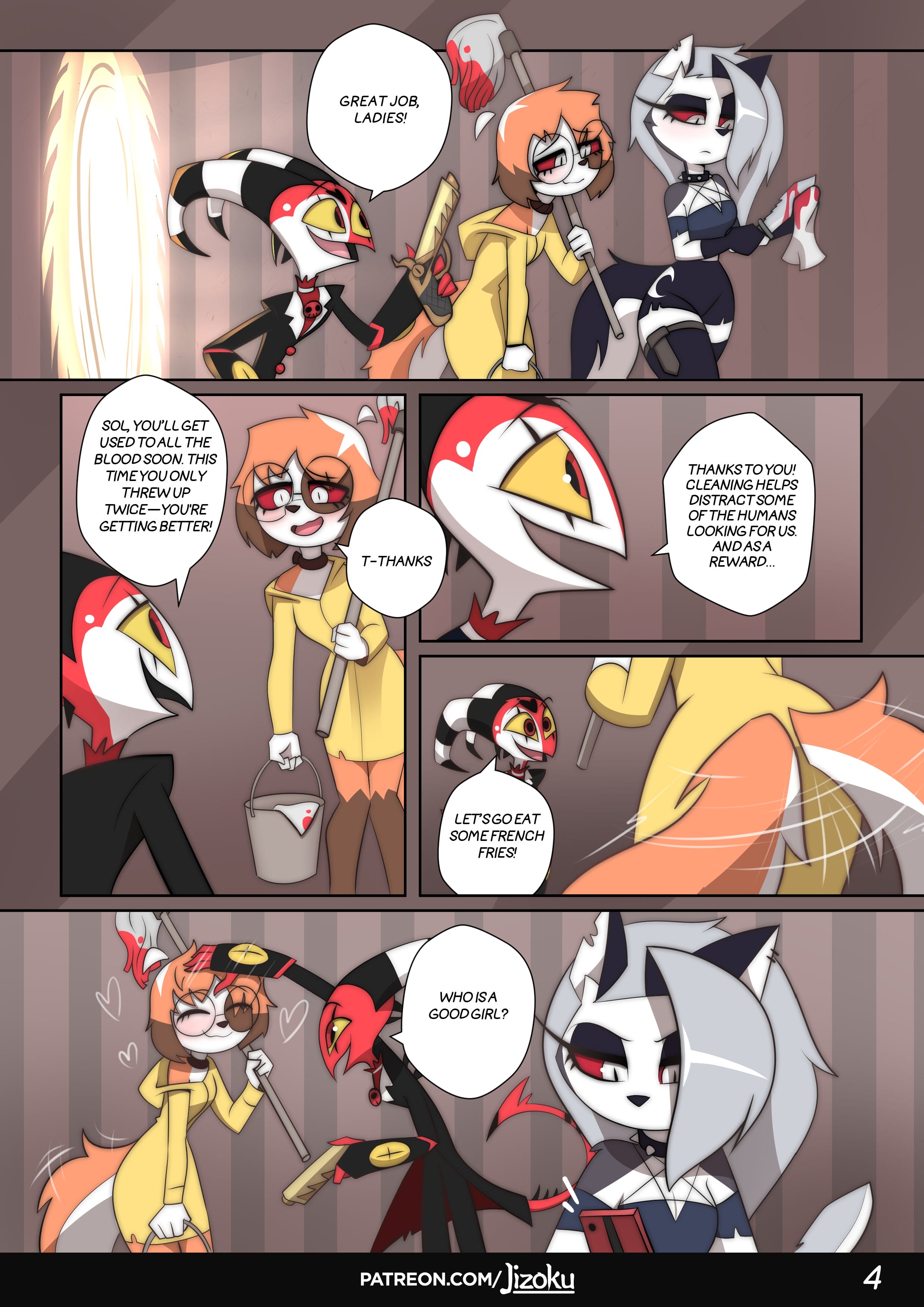 A Night With Loona (Helluva Boss) [Jizoku] 3 . A Night With Loona - Chapter 3 (Helluva Boss) [Jizoku] – page 5