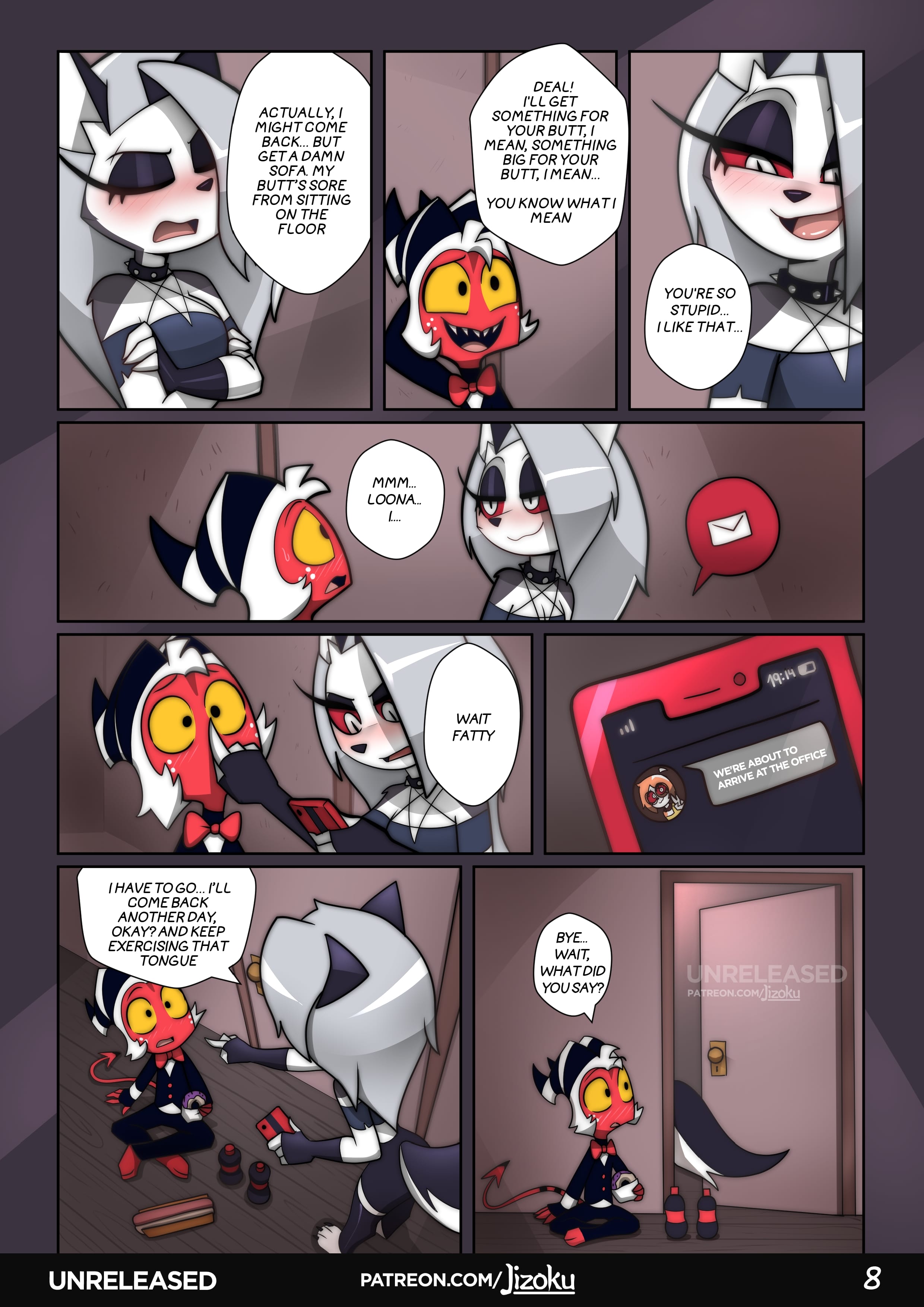 A Night With Loona (Helluva Boss) [Jizoku] 3 . A Night With Loona - Chapter 3 (Helluva Boss) [Jizoku] – page 9