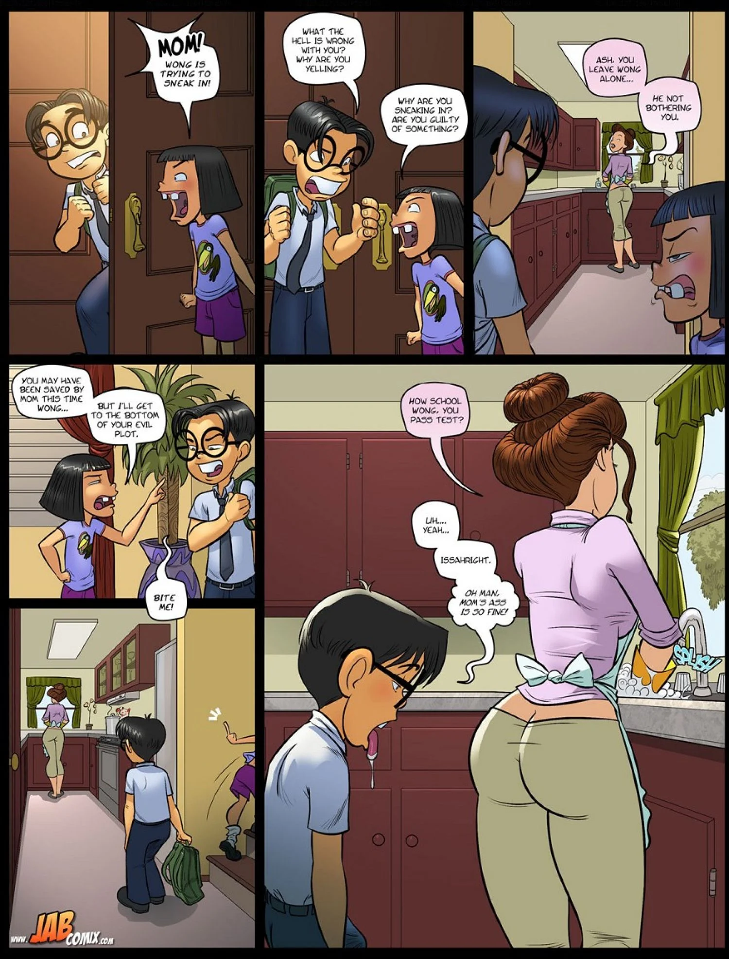 My Hot Ass Neighbor [JABComix] 5 . My Hot Ass Neighbor - Taking a Peek - Chapter 5 [JABComix] – page 12