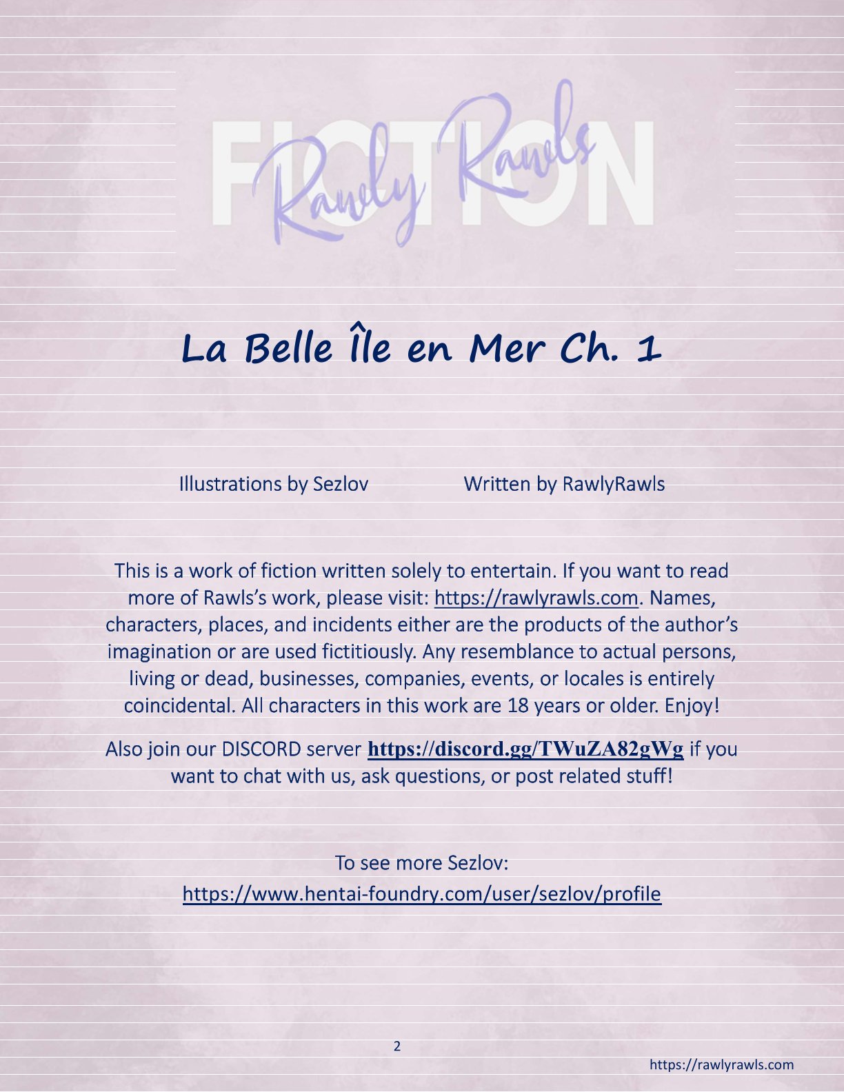 La Belle Ile en Mere [Sezlov , RawlyRawls] 1 . La Belle Ile en Mere - Chapter 1 [Sezlov , RawlyRawls] – page 2
