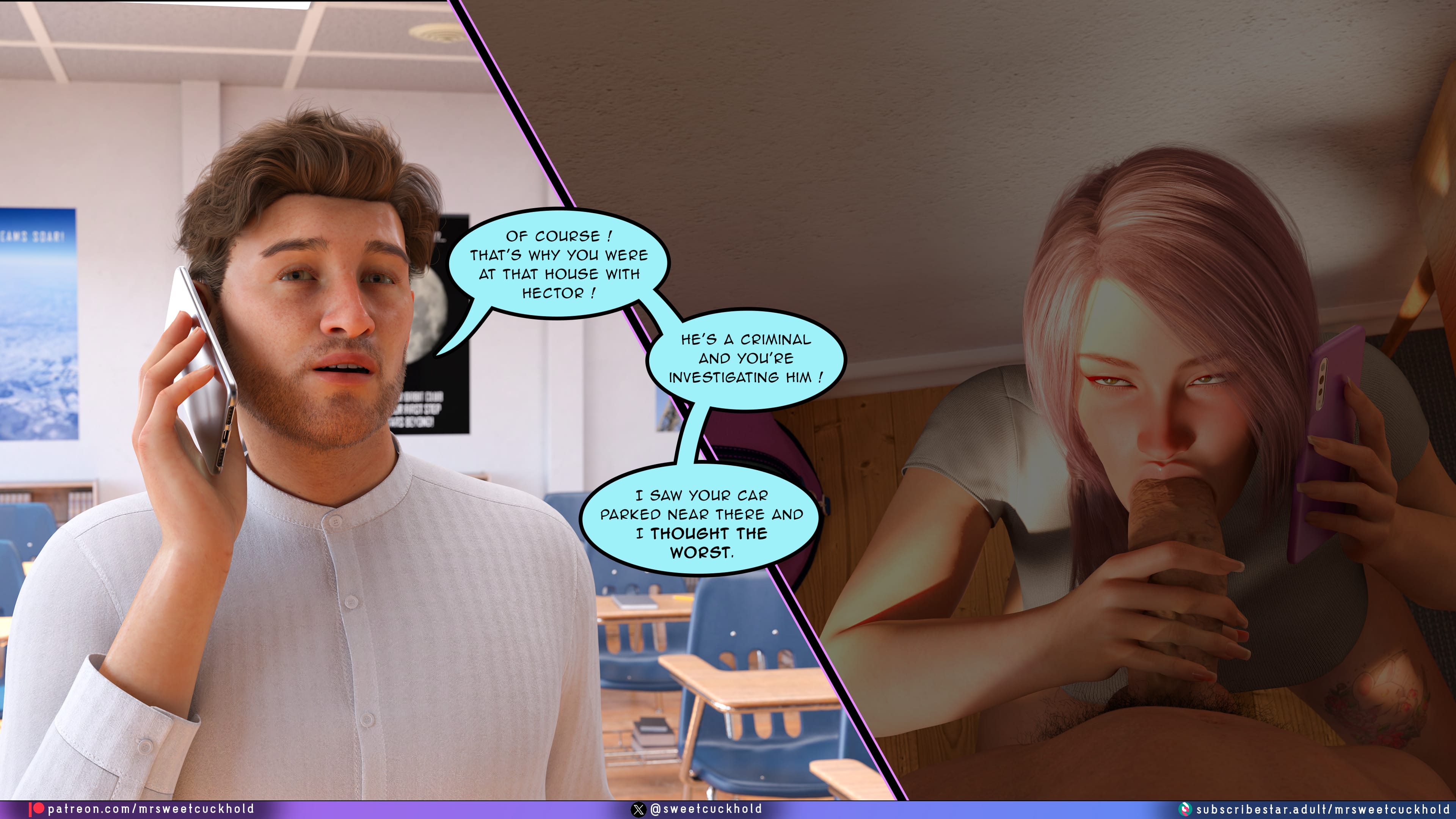 Undercover Betrayal [Mr.SweetCuckhold] 7 . Undercover Betrayal - Chapter 7 [Mr.SweetCuckhold] – page 51