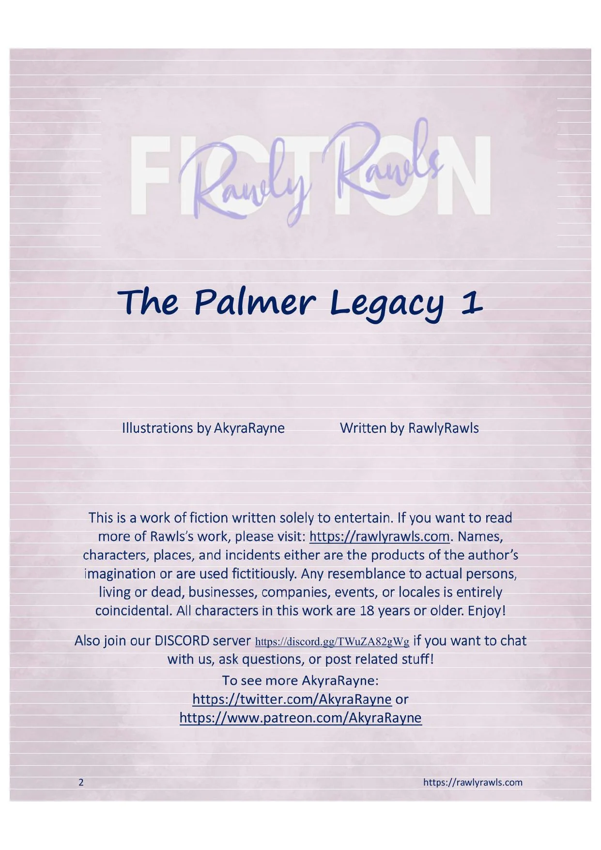 The Palmer Legacy [AkyraRayne , RawlyRawls] 1 . The Palmer Legacy - Chapter 1 [AkyraRayne , RawlyRawls] – page 2