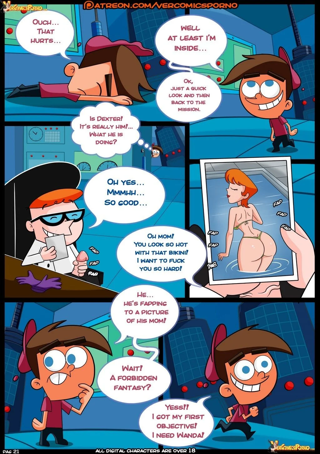 MILF Catcher's (Various) [Croc] 1 . MILF Catcher's  - Chapter 1 (The Fairly OddParents , Dexter's Laboratory , The Simpsons) [Croc] – page 22