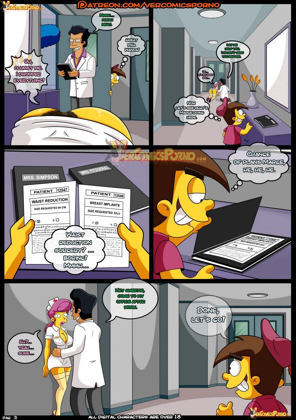 MILF Catcher's (Various) [Croc] 2 . MILF Catcher's - Chapter 2 (The Fairly OddParents , Dexter's Laboratory , The Simpsons) [Croc] – page 4