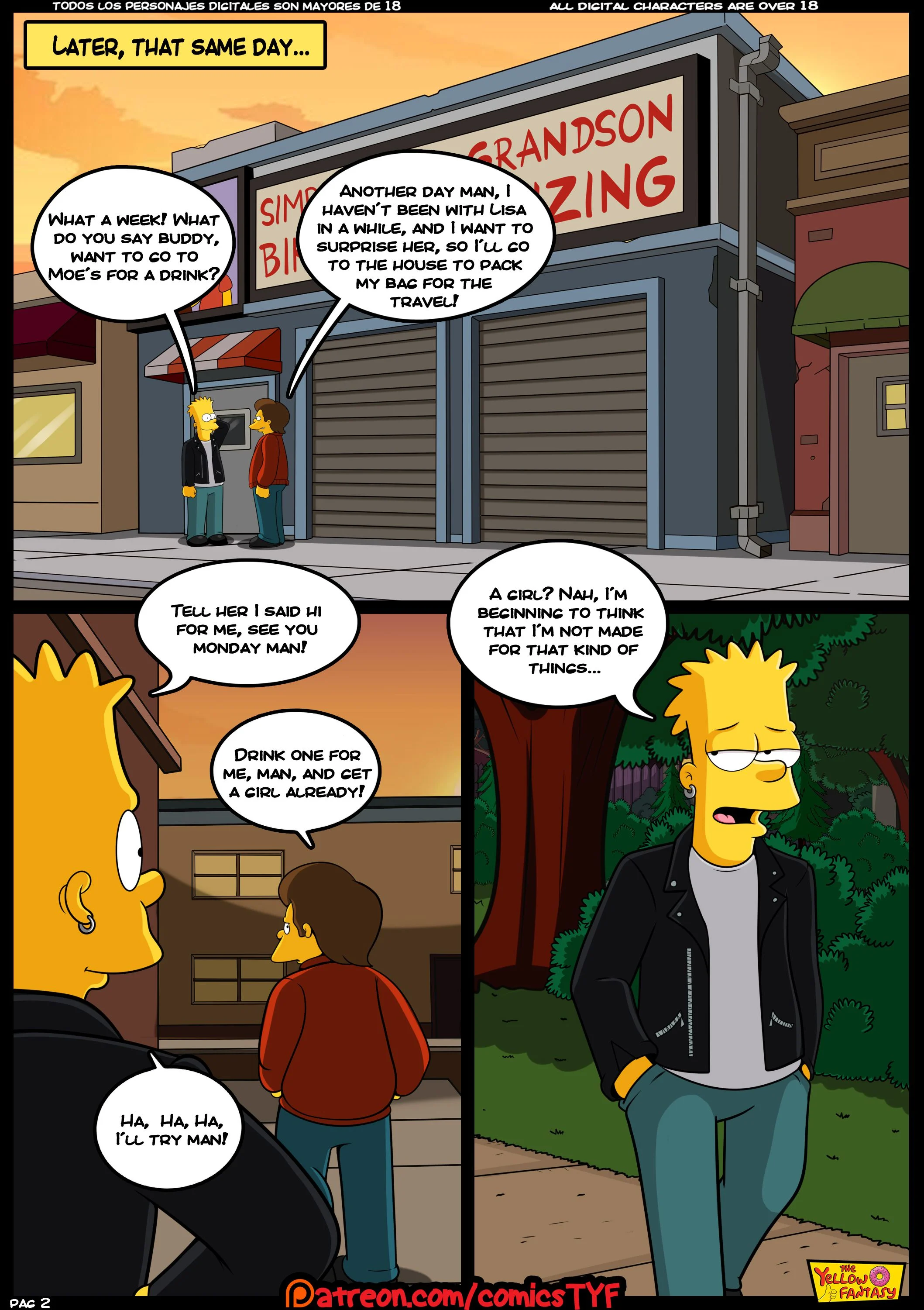The Pastime (The Simpsons) [The Yellow Fantasy , Croc] 3 . The Reunion - Chapter 3 (The Simpsons) [The Yellow Fantasy] – page 4