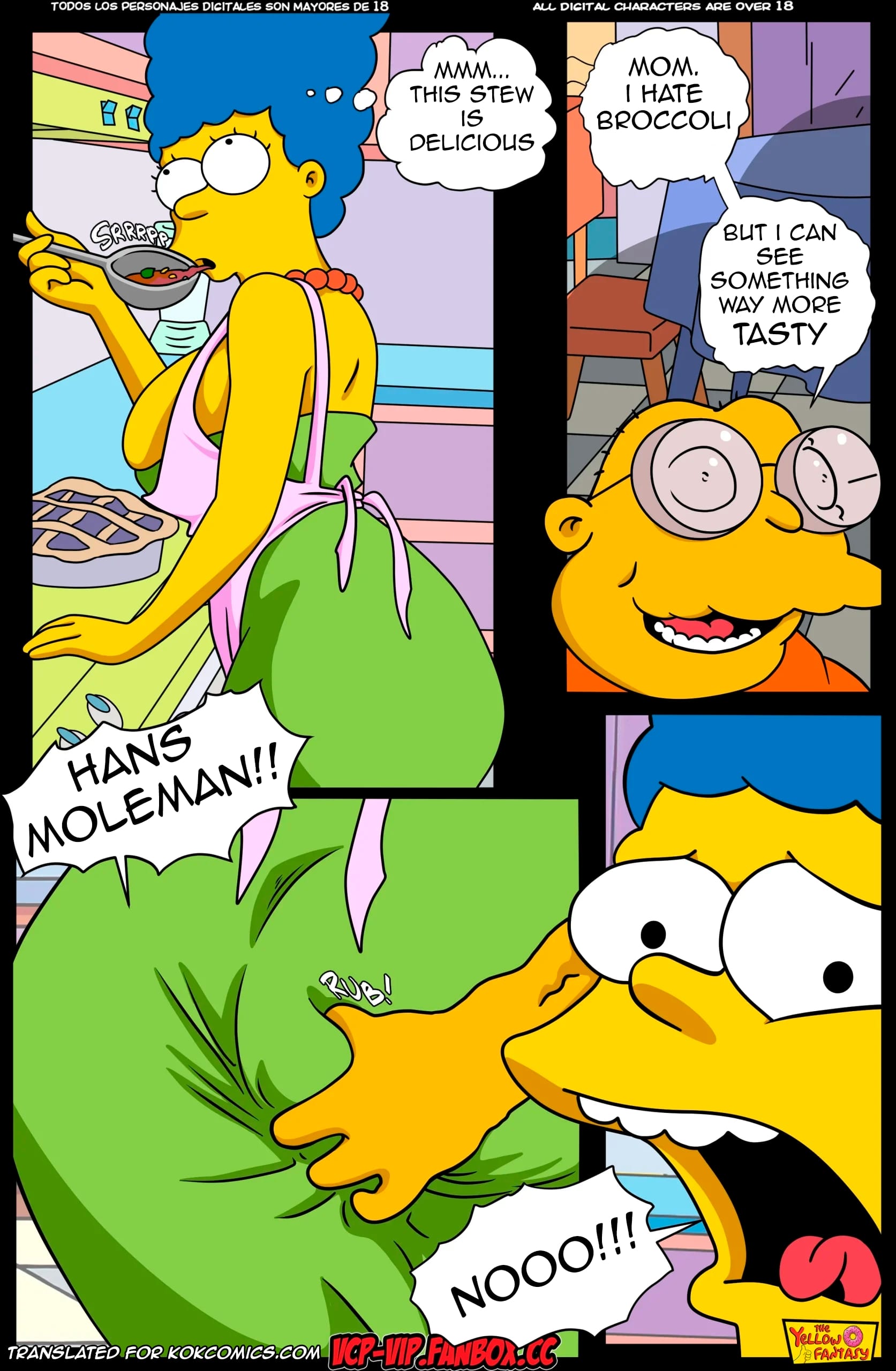 The Pastime (The Simpsons) [The Yellow Fantasy , Croc] 18 . Hans Moleman Show - Chapter 18 (The Simpsons) [The Yellow Fantasy , Croc] – page 3