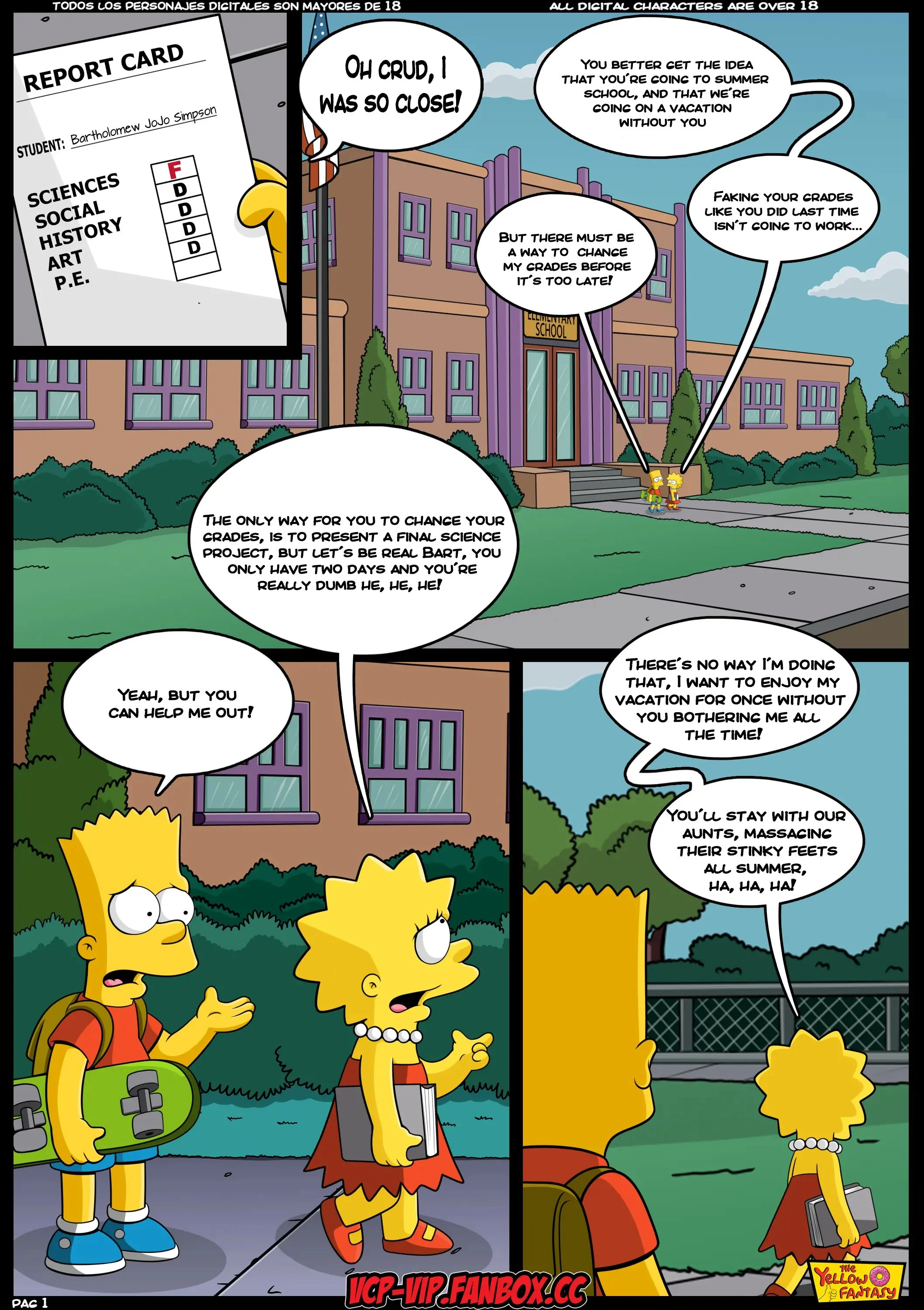 The Pastime (The Simpsons) [The Yellow Fantasy , Croc] 4 . From Ten To Twenty Something - Chapter 4 (The Simpsons) [The Yellow Fantasy] – page 2