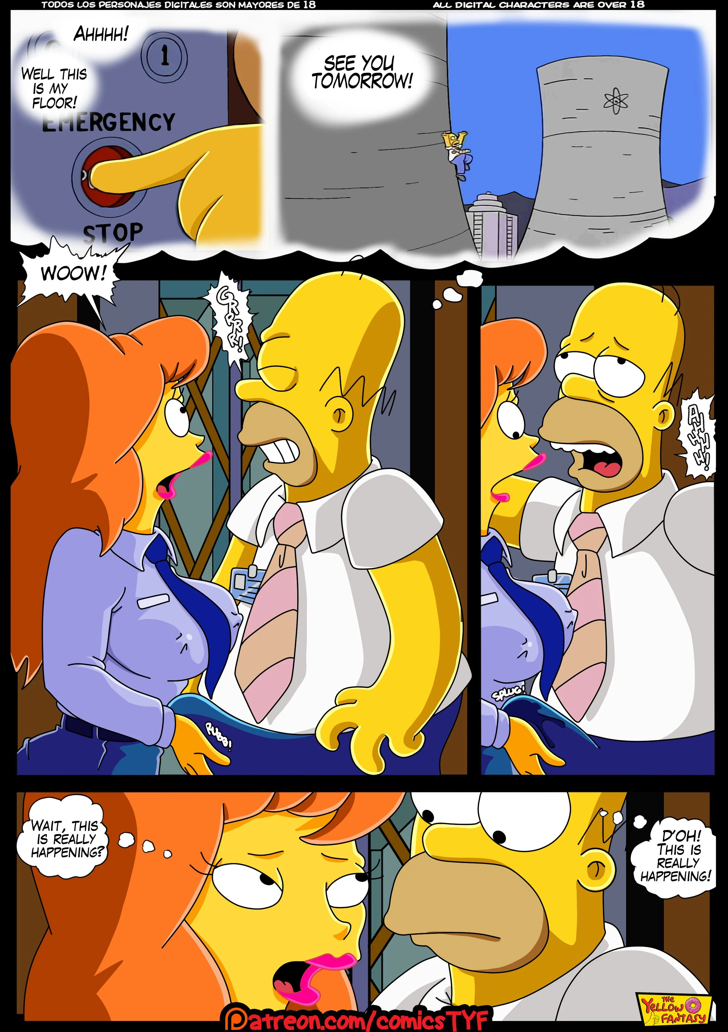 The Pastime (The Simpsons) [The Yellow Fantasy , Croc] 2 . Radioactive Love - Chapter 2 (The Simpsons) [The Yellow Fantasy] – page 19