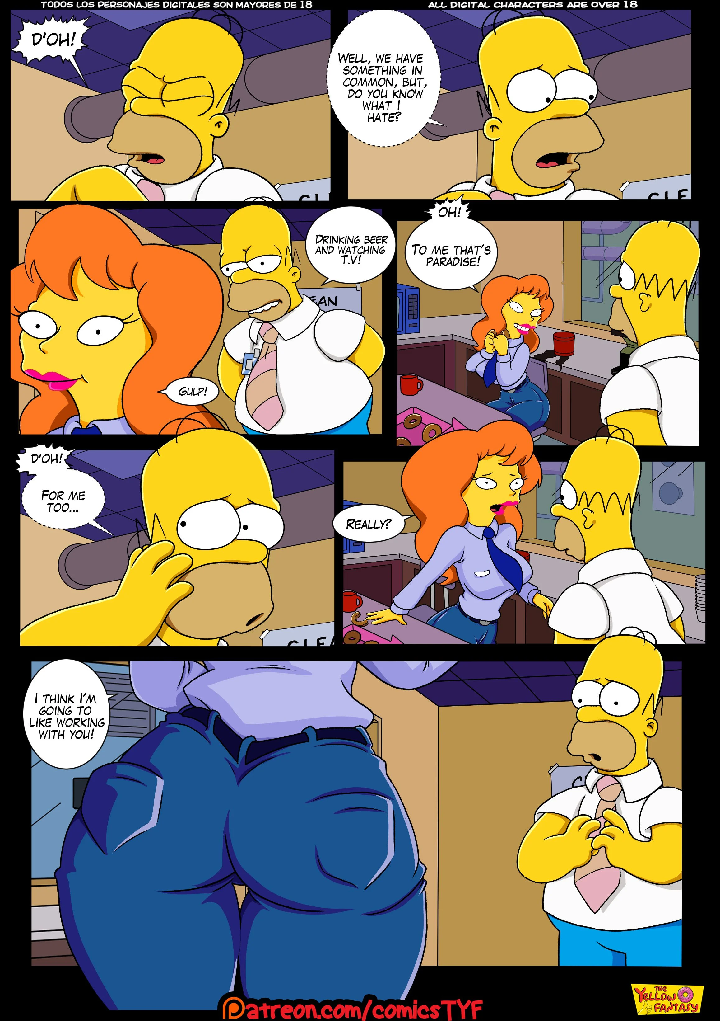 The Pastime (The Simpsons) [The Yellow Fantasy , Croc] 2 . Radioactive Love - Chapter 2 (The Simpsons) [The Yellow Fantasy] – page 8