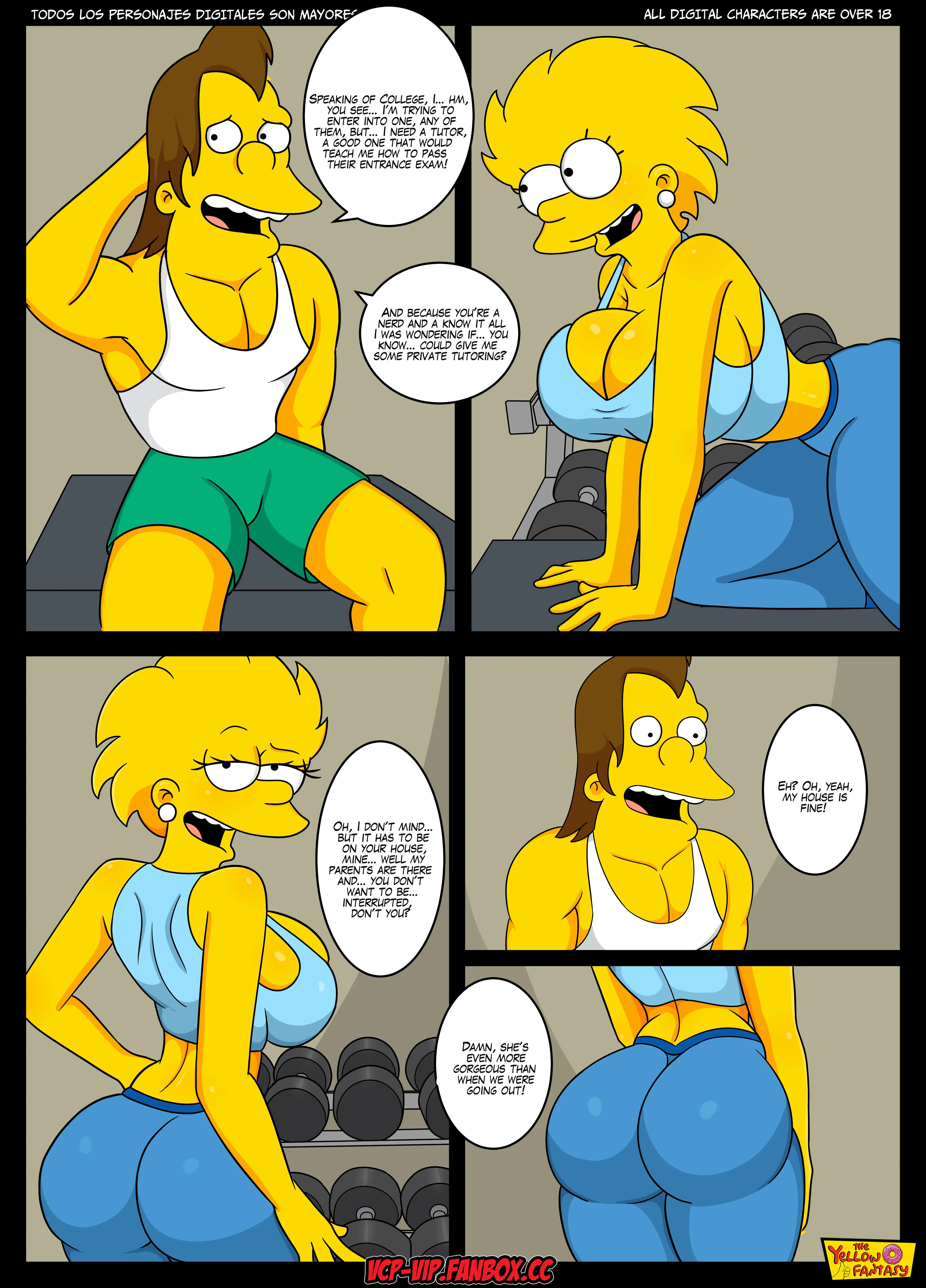 The Pastime (The Simpsons) [The Yellow Fantasy , Croc] 8 . Nelson's Tutor - Chapter 8 (The Simpsons) [The Yellow Fantasy] – page 4