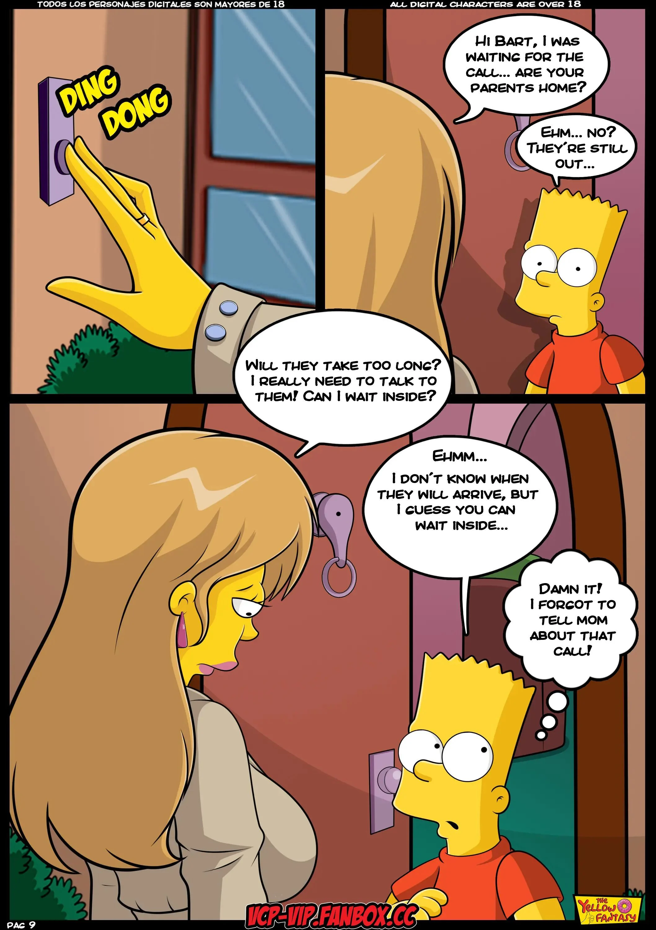 The Pastime (The Simpsons) [The Yellow Fantasy , Croc] 9 . Babysitting Without Babysitting - Chapter 9 (The Simpsons) [The Yellow Fantasy] – page 10