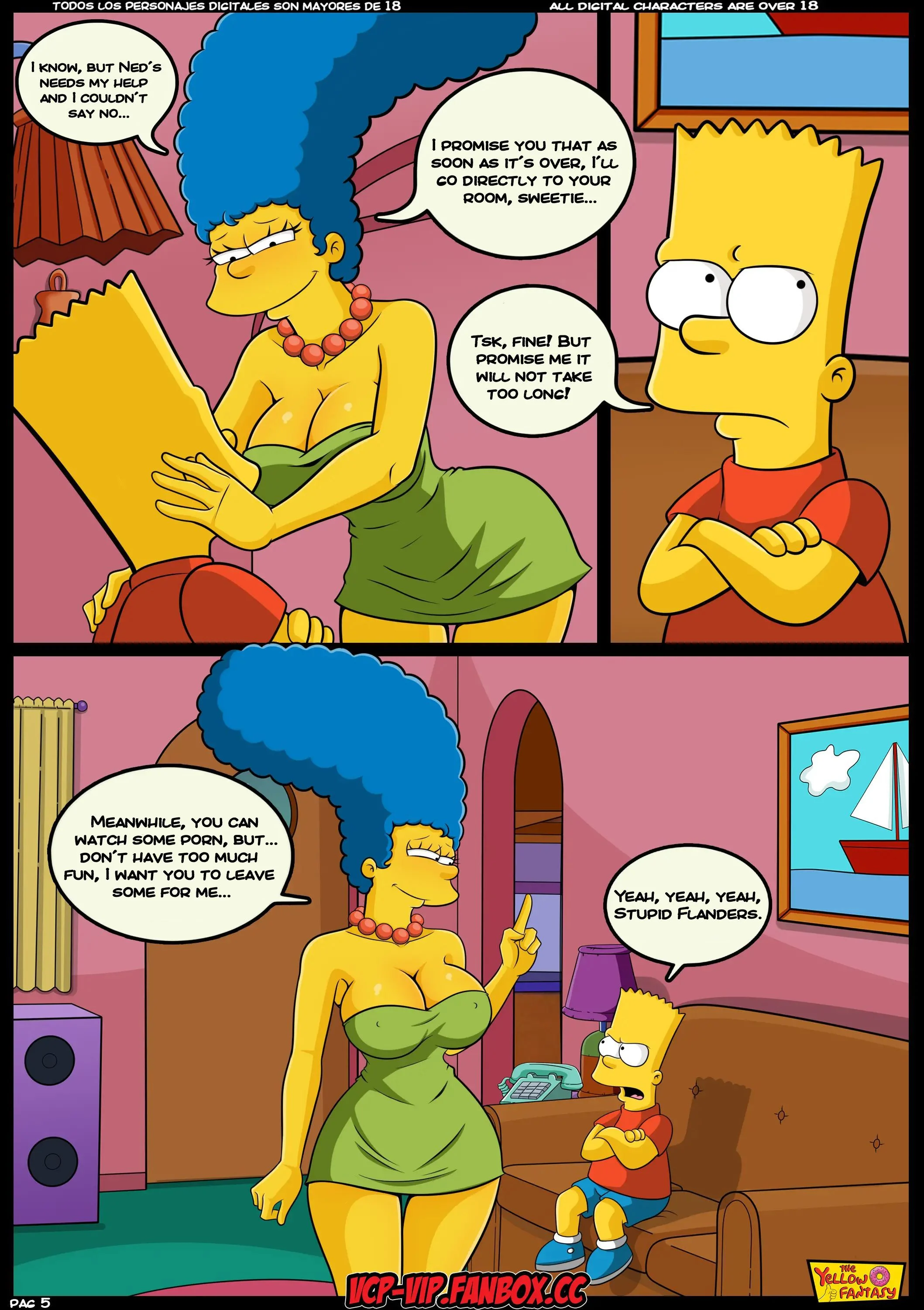 The Pastime (The Simpsons) [The Yellow Fantasy , Croc] 9 . Babysitting Without Babysitting - Chapter 9 (The Simpsons) [The Yellow Fantasy] – page 6