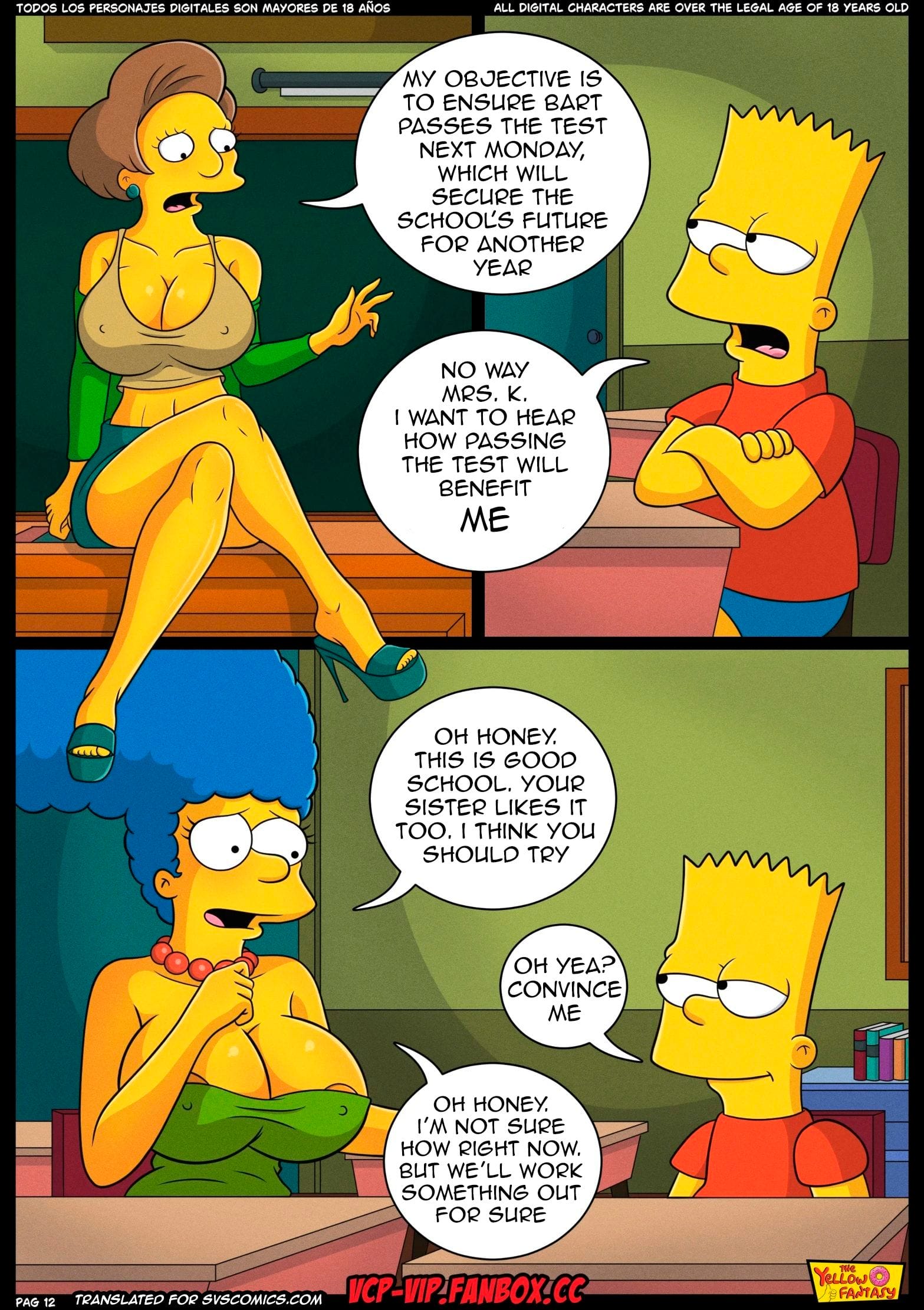 The Pastime (The Simpsons) [The Yellow Fantasy , Croc] 15 . The Exam - Chapter 15 (The Simpsons) [The Yellow Fantasy , Croc] – page 13