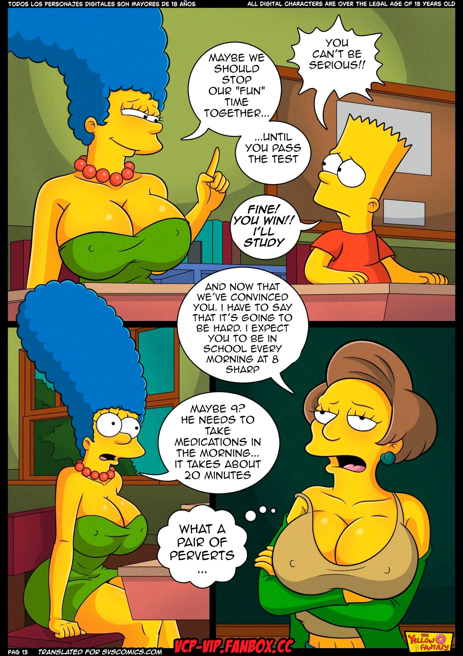 The Pastime (The Simpsons) [The Yellow Fantasy , Croc] 15 . The Exam - Chapter 15 (The Simpsons) [The Yellow Fantasy , Croc] – page 14