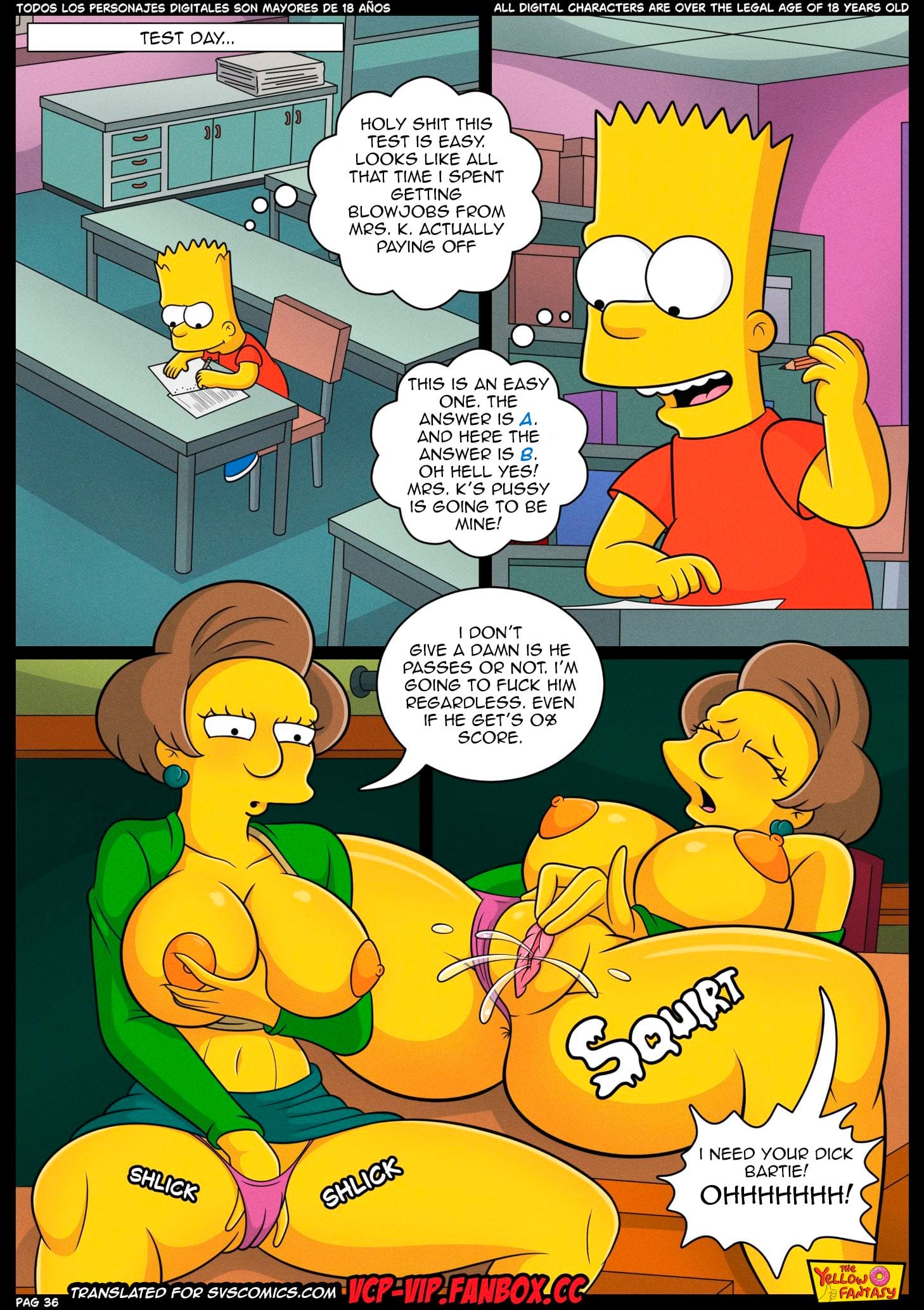 The Pastime (The Simpsons) [The Yellow Fantasy , Croc] 15 . The Exam - Chapter 15 (The Simpsons) [The Yellow Fantasy , Croc] – page 37