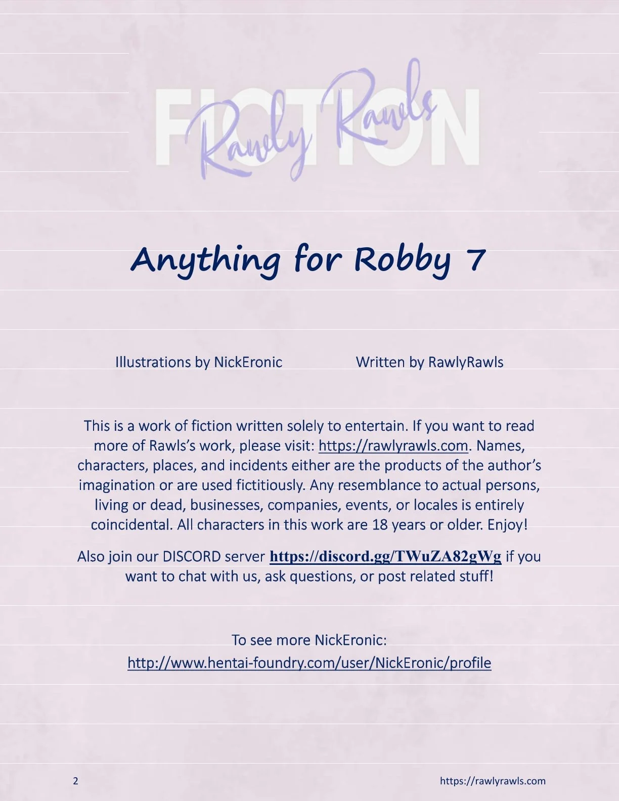 Anything For Robby [Nick Eronic , RawlyRawls] 7 . Anything For Robby - Chapter 7 [Nick Eronic , RawlyRawls] – page 2