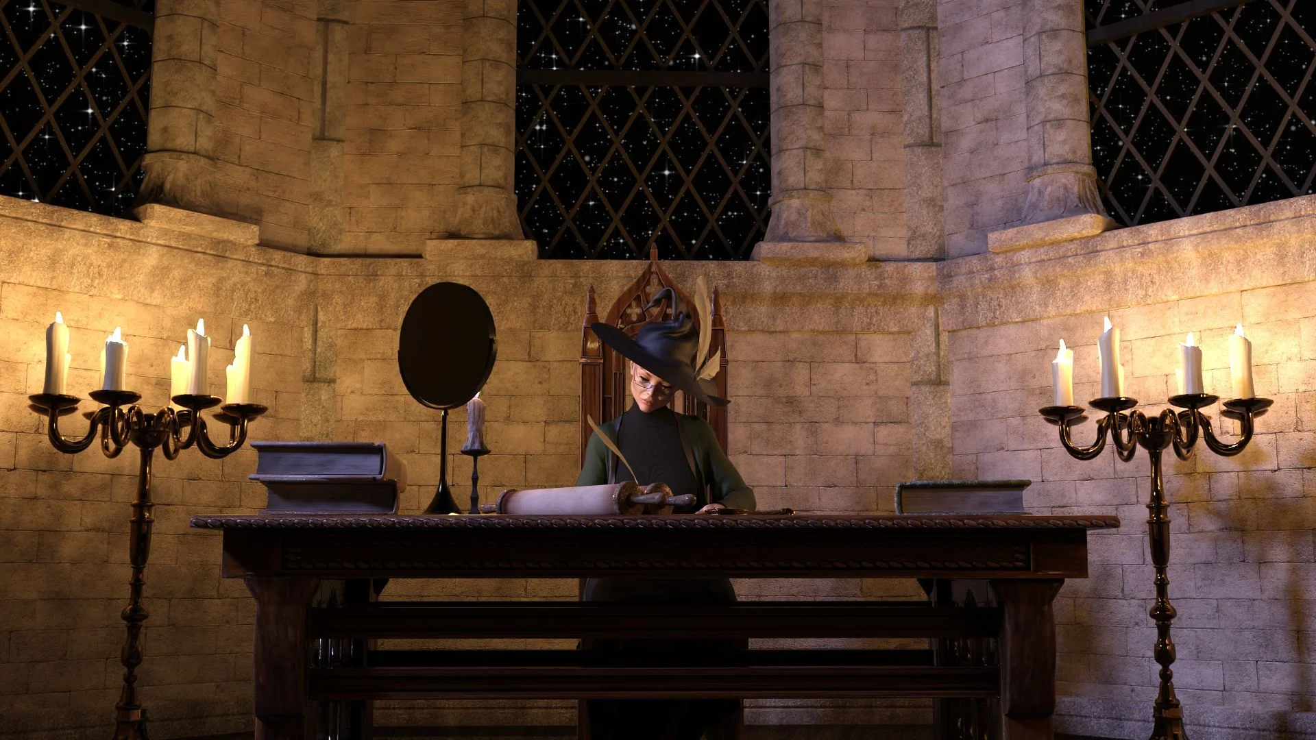Hermione Granger and the Professor's Wand (Harry Potter) [Serge3DX] 1.5 . Hermione Granger and the Professor's Wand - Textless - Chapter 1 (Harry Potter) [Serge3DX] – page 1