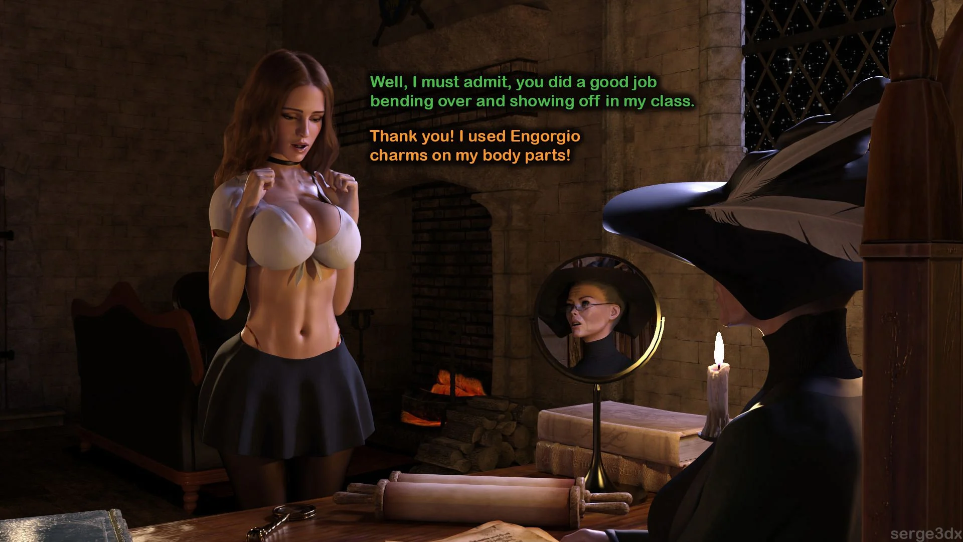 Hermione Granger and the Professor's Wand (Harry Potter) [Serge3DX] 1 . Hermione Granger and the Professor's Wand - Chapter 1 (Harry Potter) [Serge3DX] – page 12