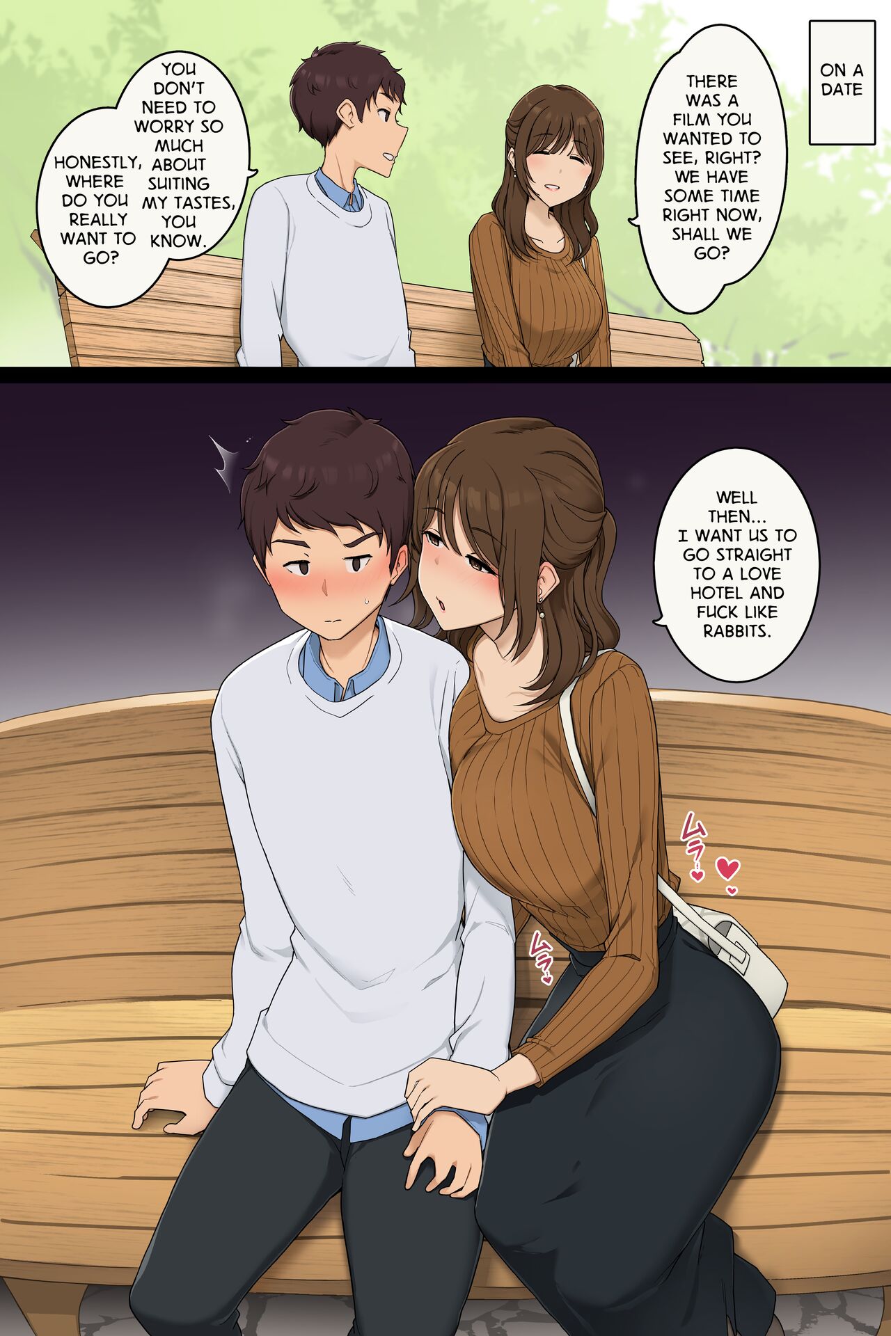 A Young Lady Who, When Asked, Honestly Reveals Her Filthy Desires Chapter 1 – page 1