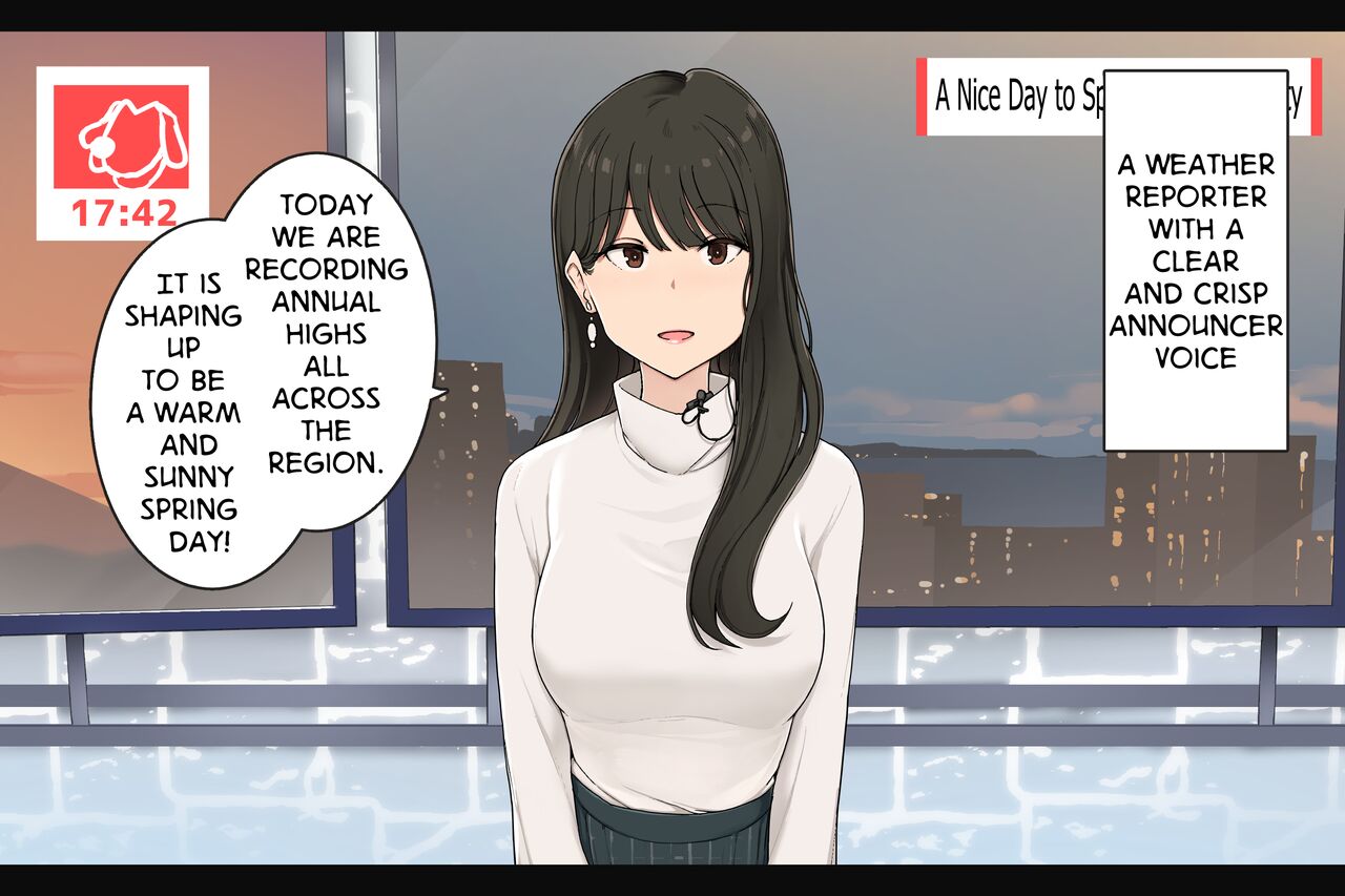 A Weather Reporter With a Clear Announcer Voice that Melts During Sex Chapter 1 – page 1