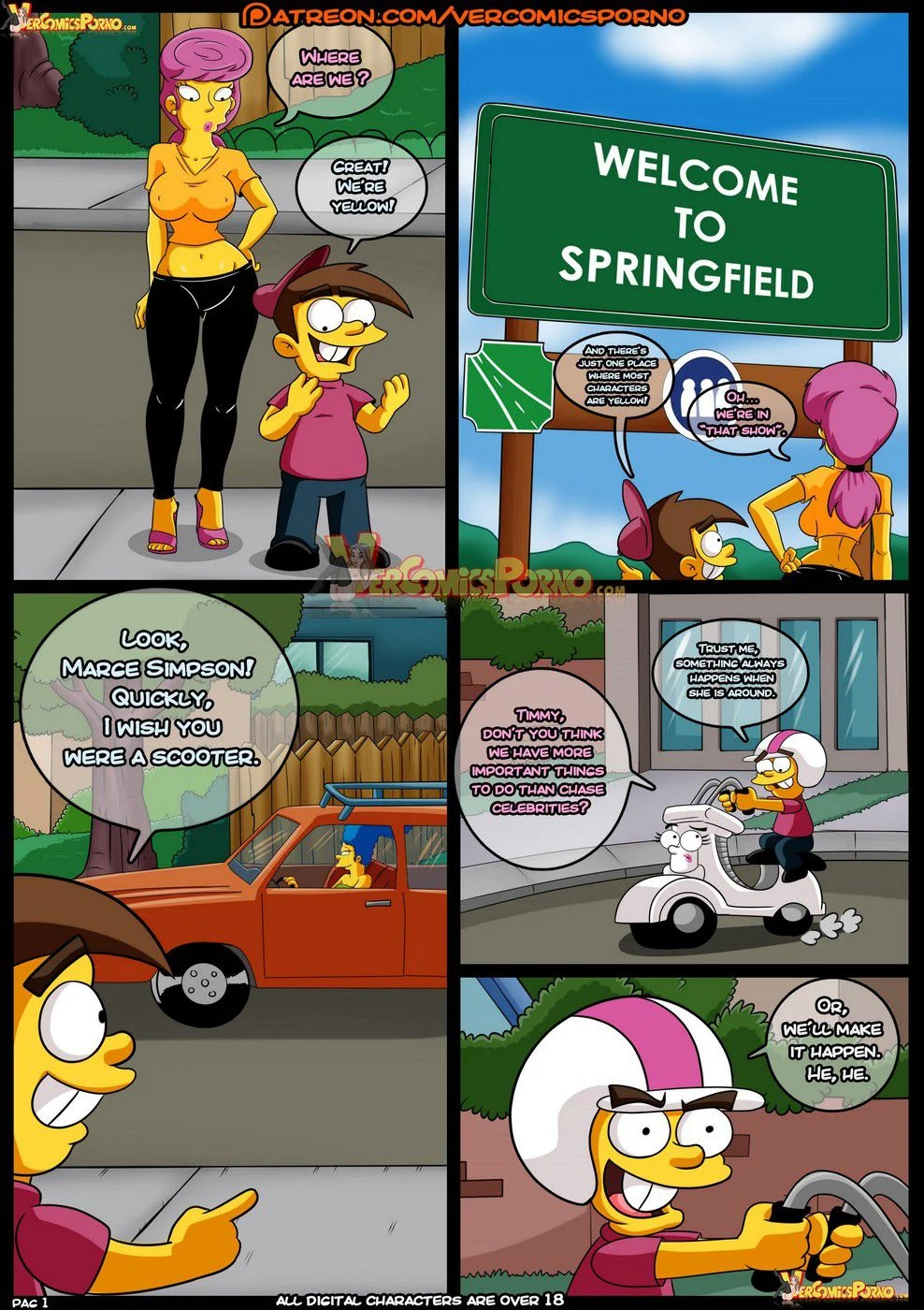 MILF Catcher’s (Various) [Croc] 2 . MILF Catcher's - Chapter 2 (The Fairly OddParents , Dexter's Laboratory , The Simpsons) [Croc] – page 2