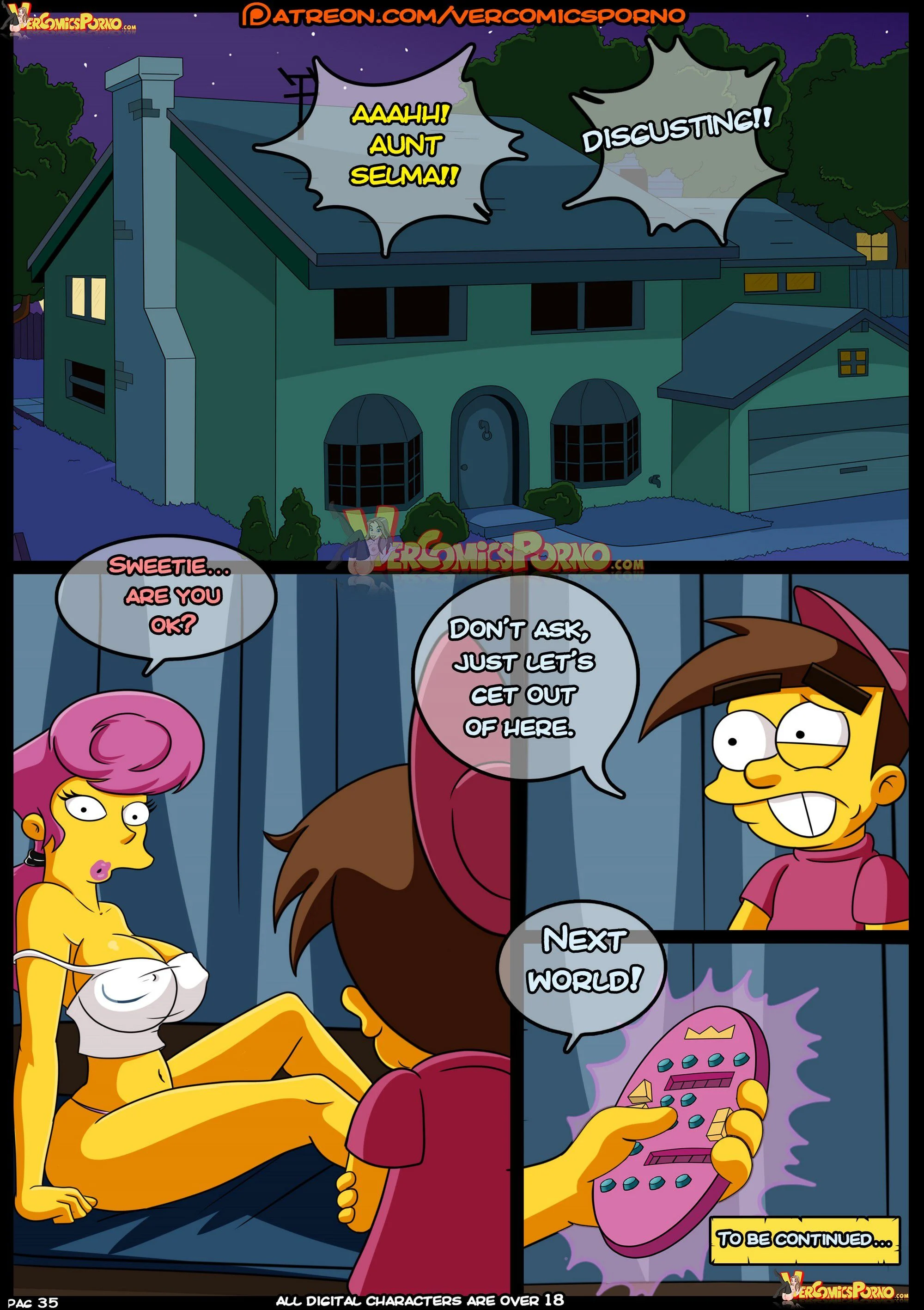 MILF Catcher’s (Various) [Croc] 2 . MILF Catcher's - Chapter 2 (The Fairly OddParents , Dexter's Laboratory , The Simpsons) [Croc] – page 36