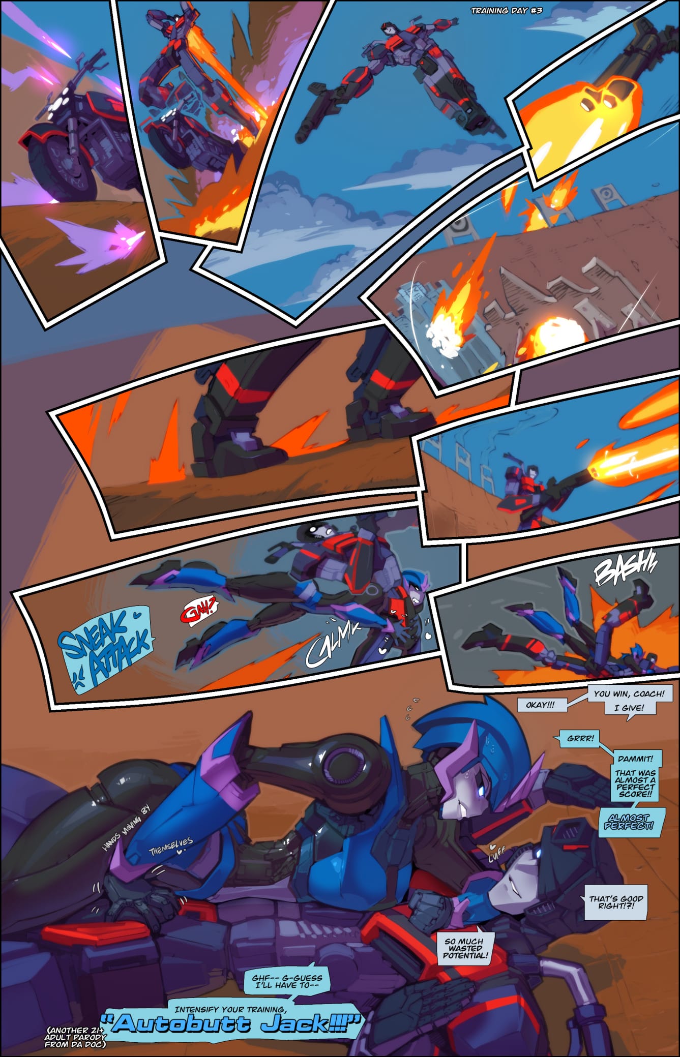 Jack X Arcee: “Autobutt Jack” (Transformer) [Fred Perry] 1 . Jack X Arcee: "Autobutt Jack" - Chapter 1 (Transformer) [Fred Perry] – page 2