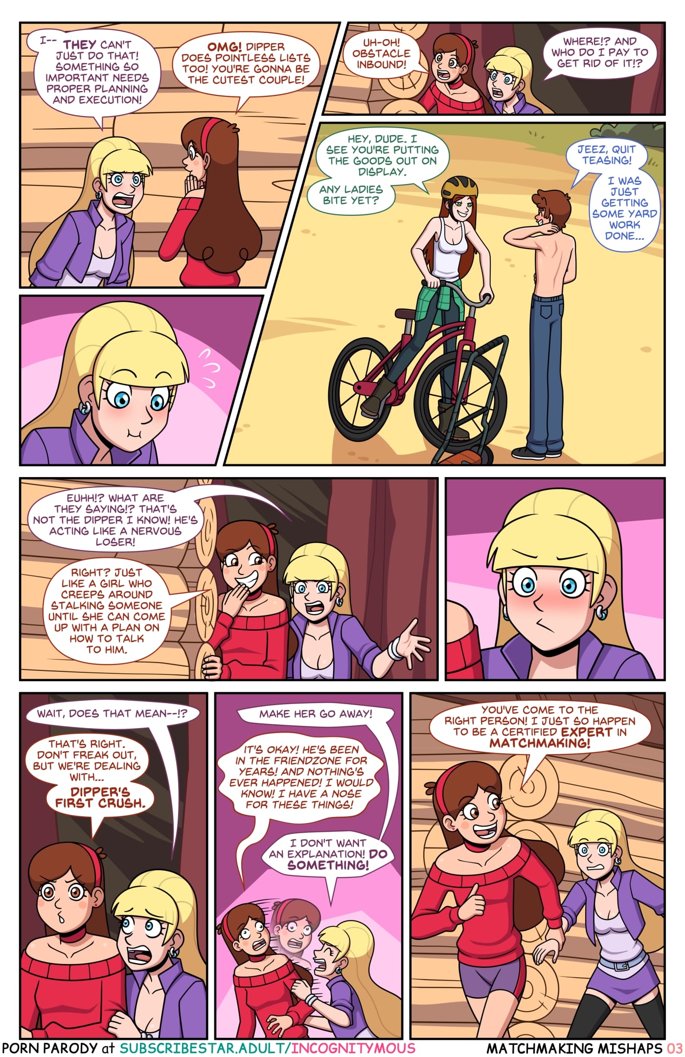 Yui – Japanese Milf [NotAvailableXXX] 1 . Matchmaking Mishaps - Chapter 1 (Gravity Falls) [Incognitymous] – page 3