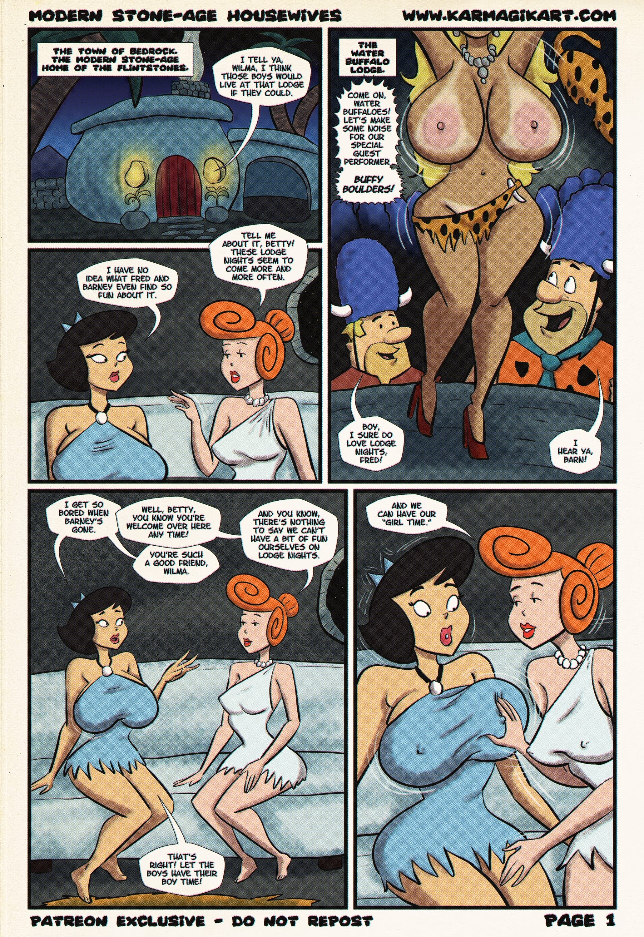 Modern Stone-Age Housewives (The Flintstones) [Karmagik] 1 . Modern Stone-Age Housewives - Chapter 1 (The Flintstones) [Karmagik] – page 6