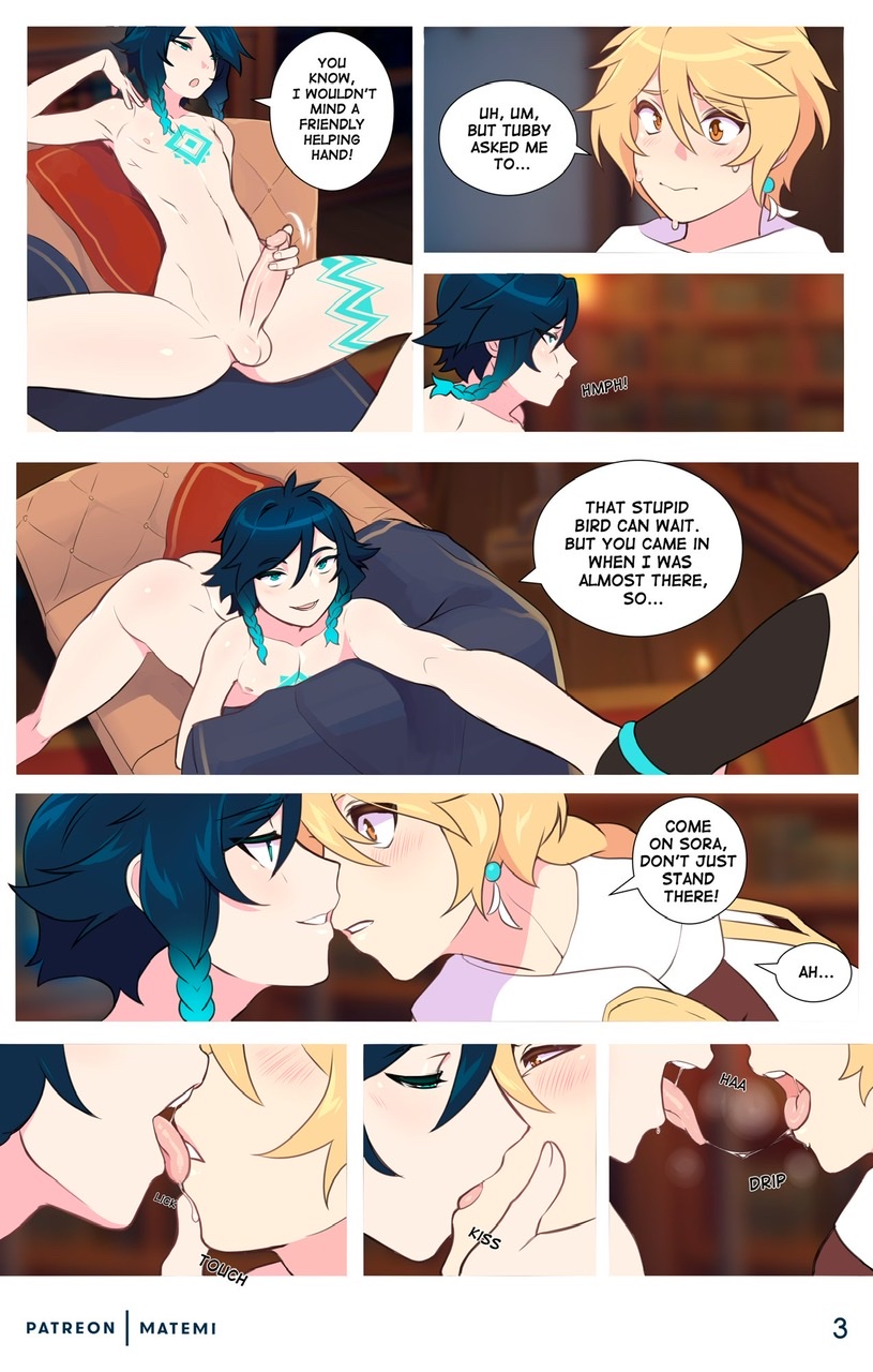 Venti x Aether comic porn Venti x Aether Chapter 1 – page 3
