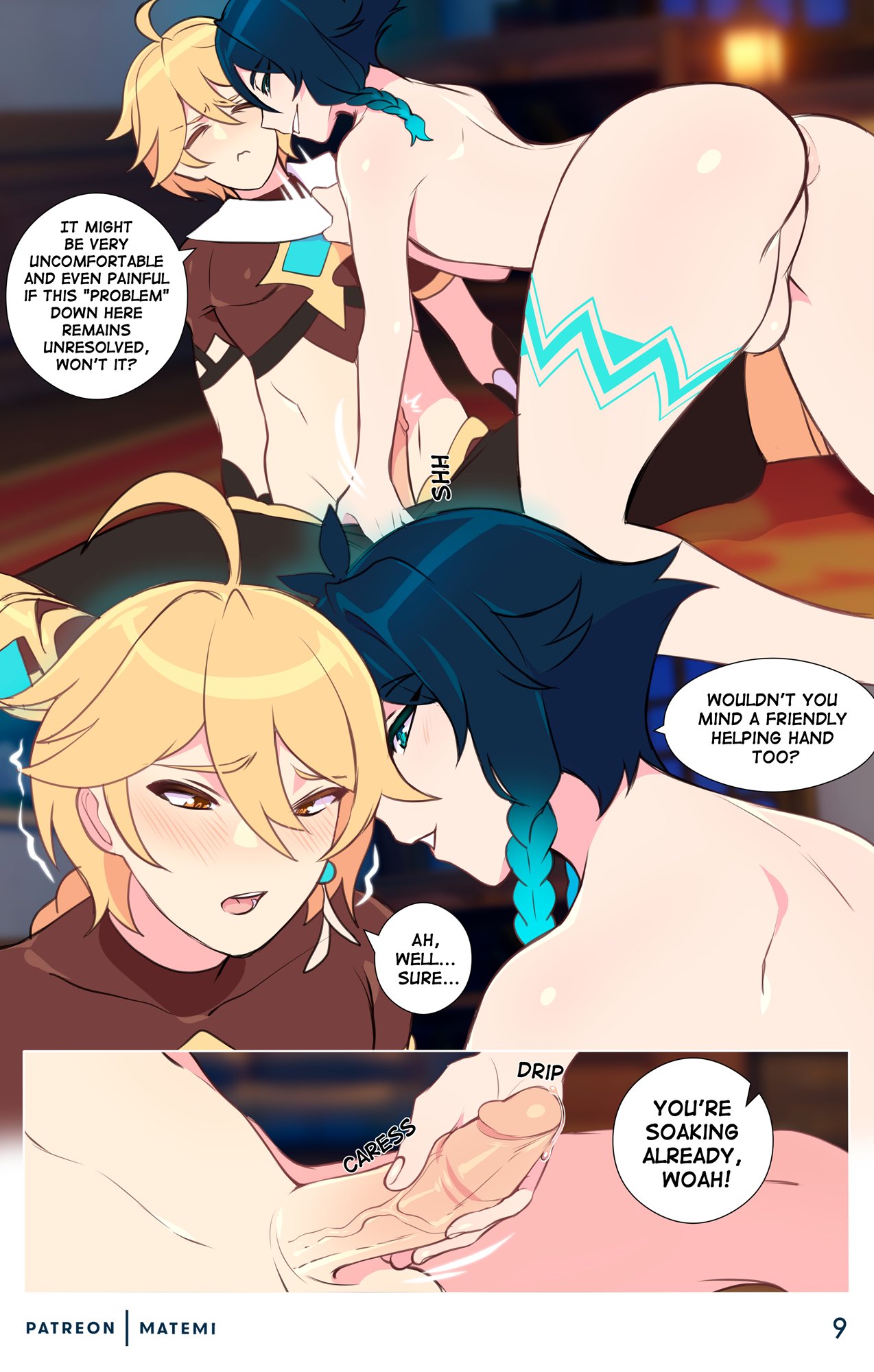 Venti x Aether comic porn Venti x Aether Chapter 1 – page 9