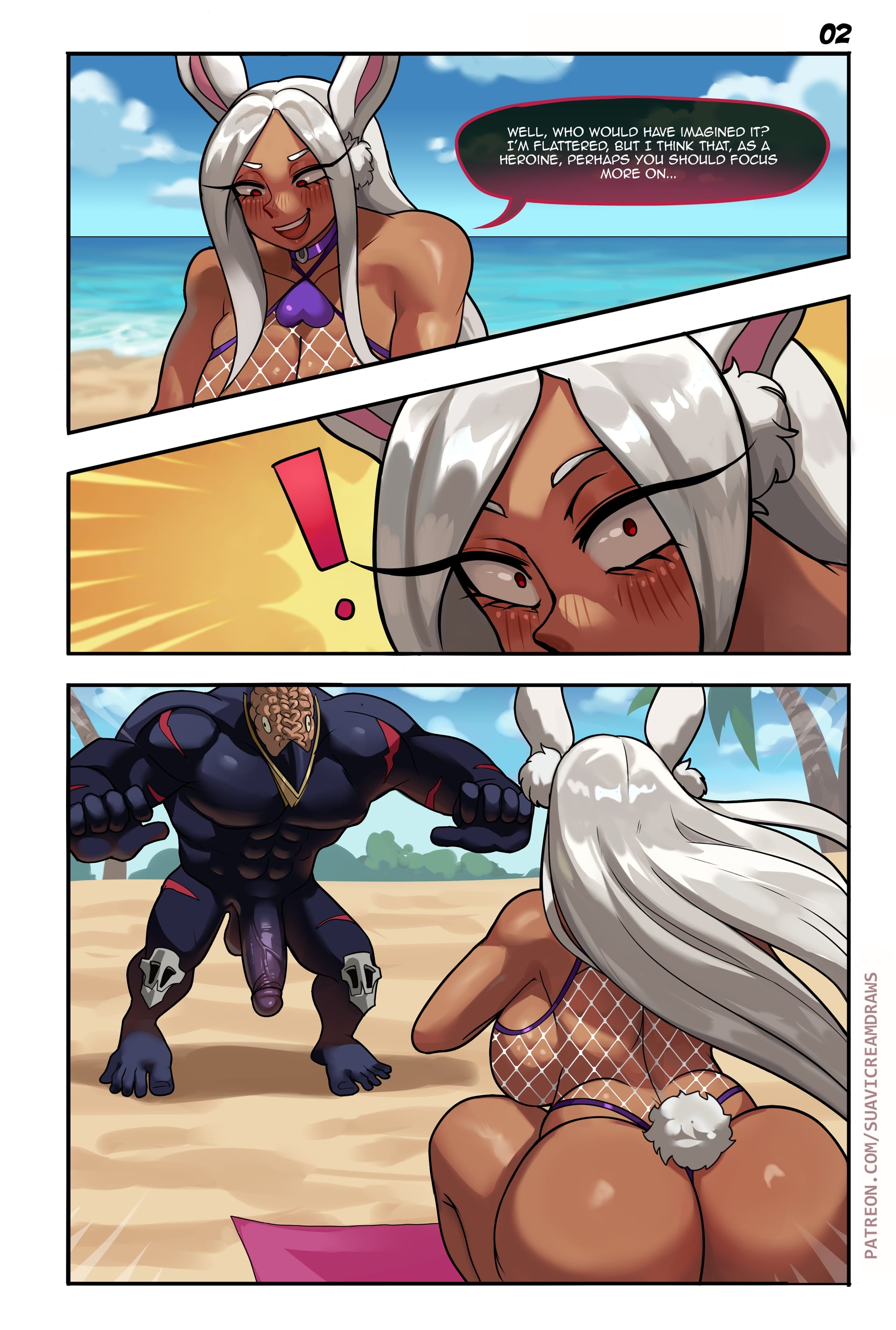 Mirko’s Beach Training (My Hero Academia) [Suavi-Cream] 1 . Mirko's Beach Training - Chapter 1 (My Hero Academia) [Suavi-Cream] – page 3