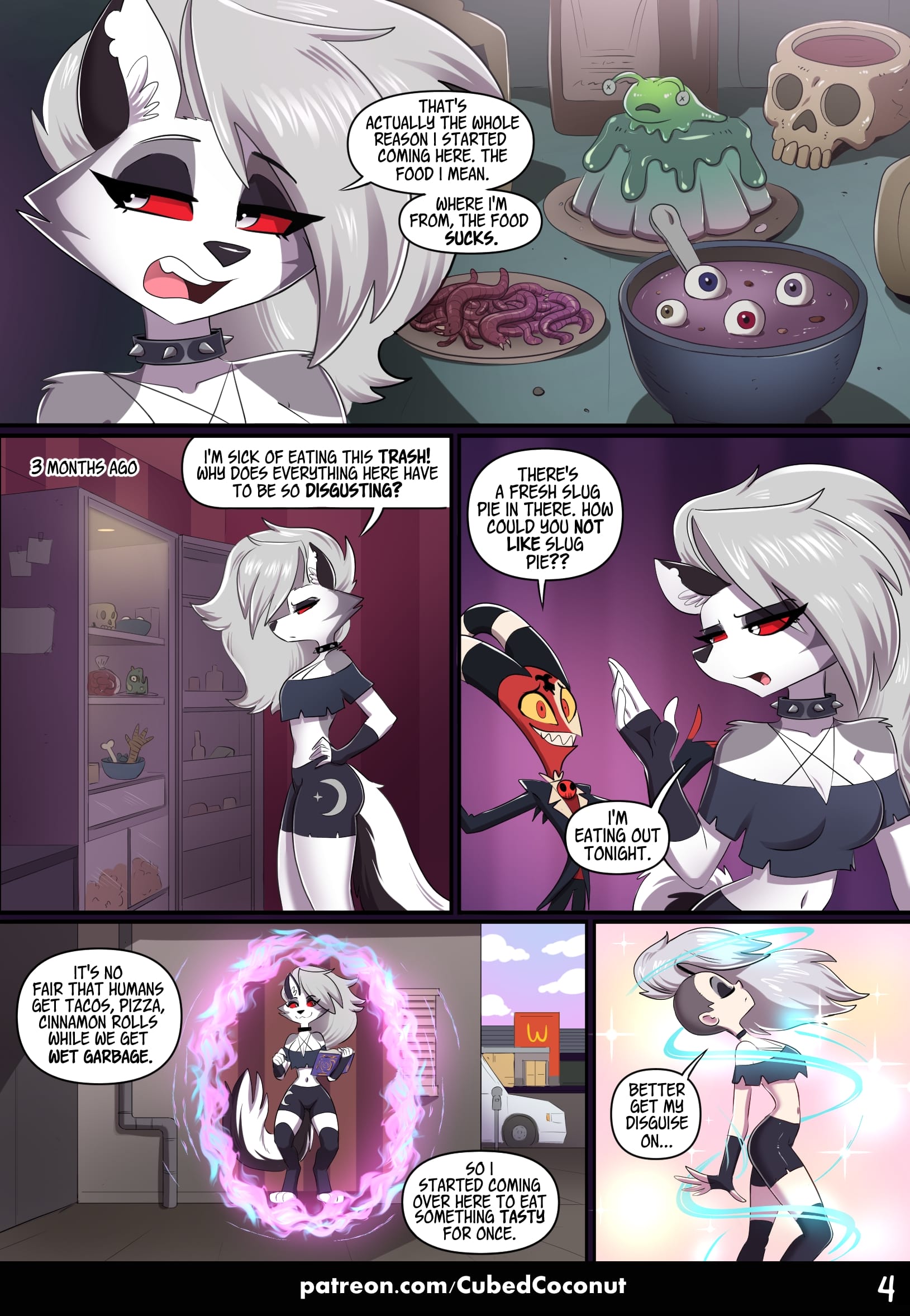 The Human and the Hellhound (Helluva Boss) [CubedCoconut] 1 . The Human and the Hellhound - Chapter 1 (Helluva Boss) [CubedCoconut] – page 4