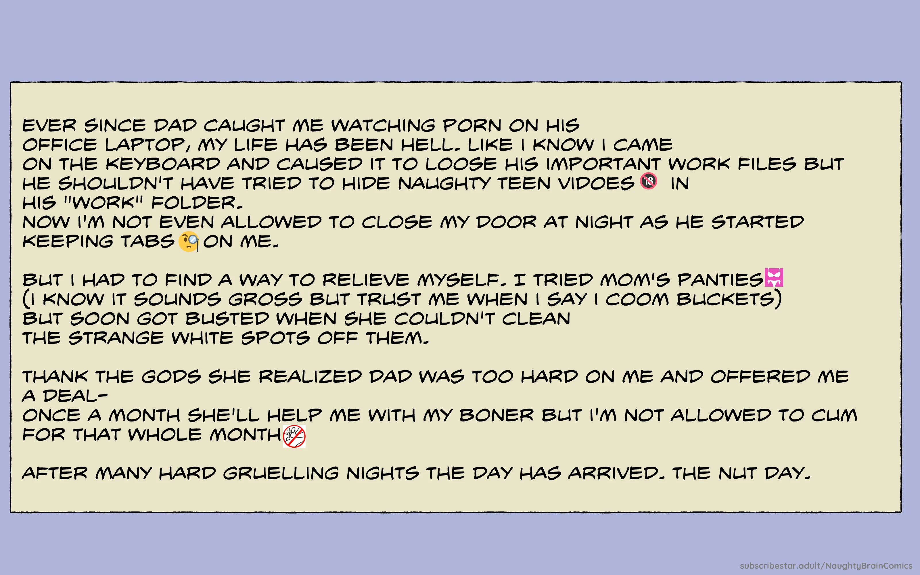 Nut Day [Naughty Brain Comics] 1 . Nut Day - Chapter 1 [Naughty Brain Comics] – page 1