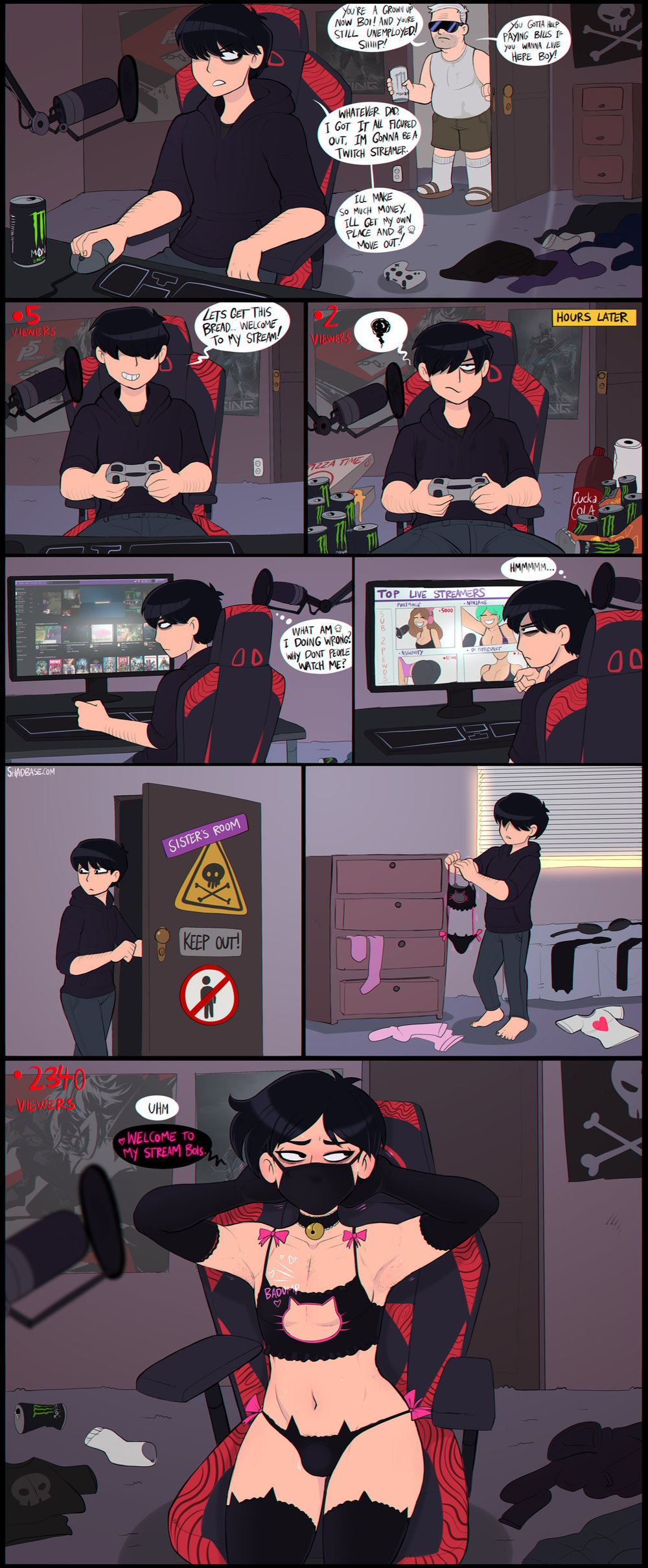 [Shadman] Goth Femboy [Eng] – Gay Manga [Shadman] Goth Femboy [Eng] Chapter 1 – page 2