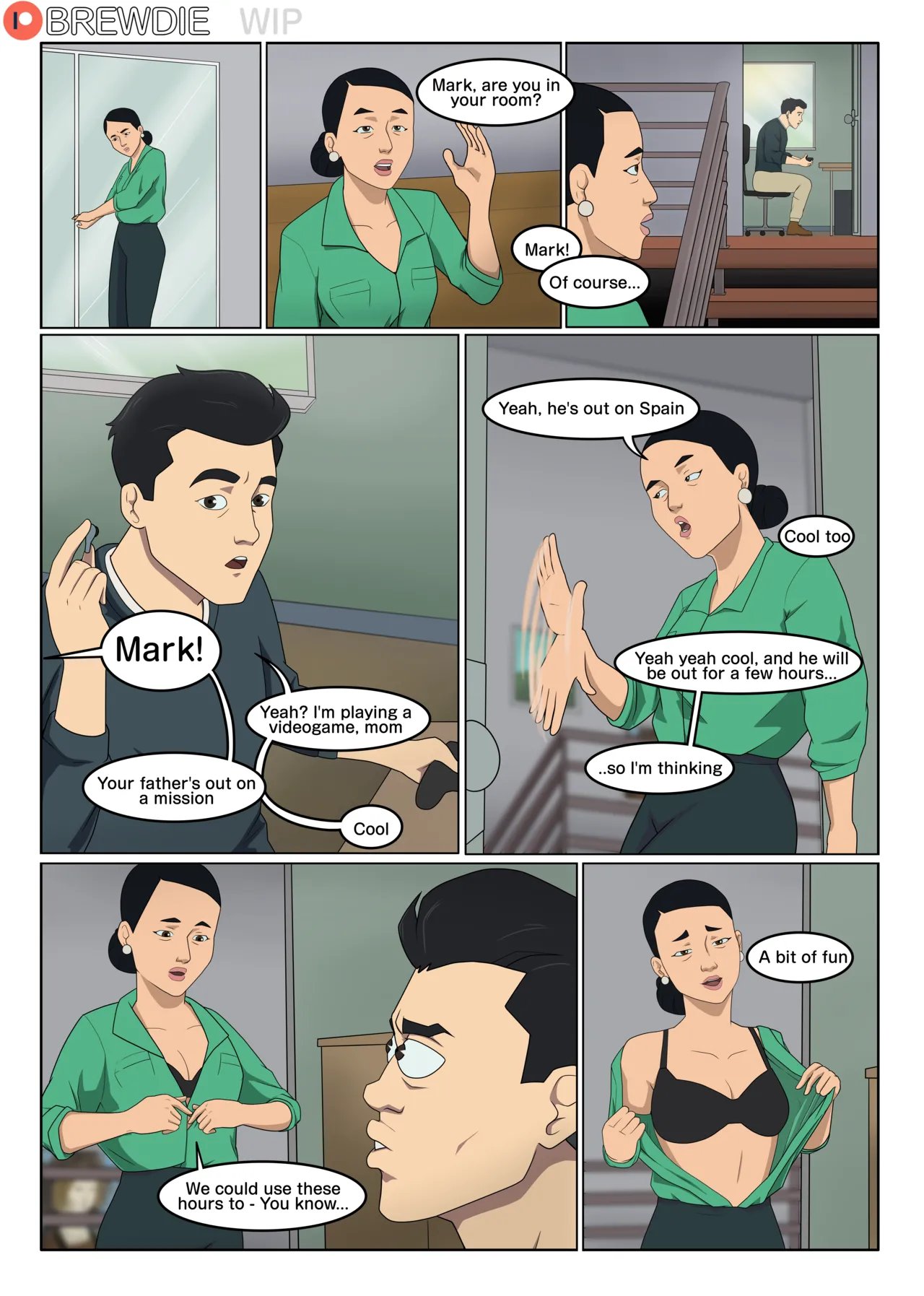 Mark x Debbie comic porn Mark x Debbie Chapter 1 – page 2