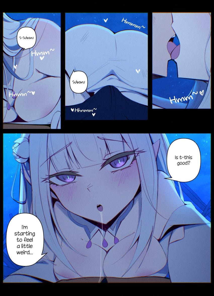Emilia X Subaru comic porn Emilia X Subaru Chapter 1 – page 2