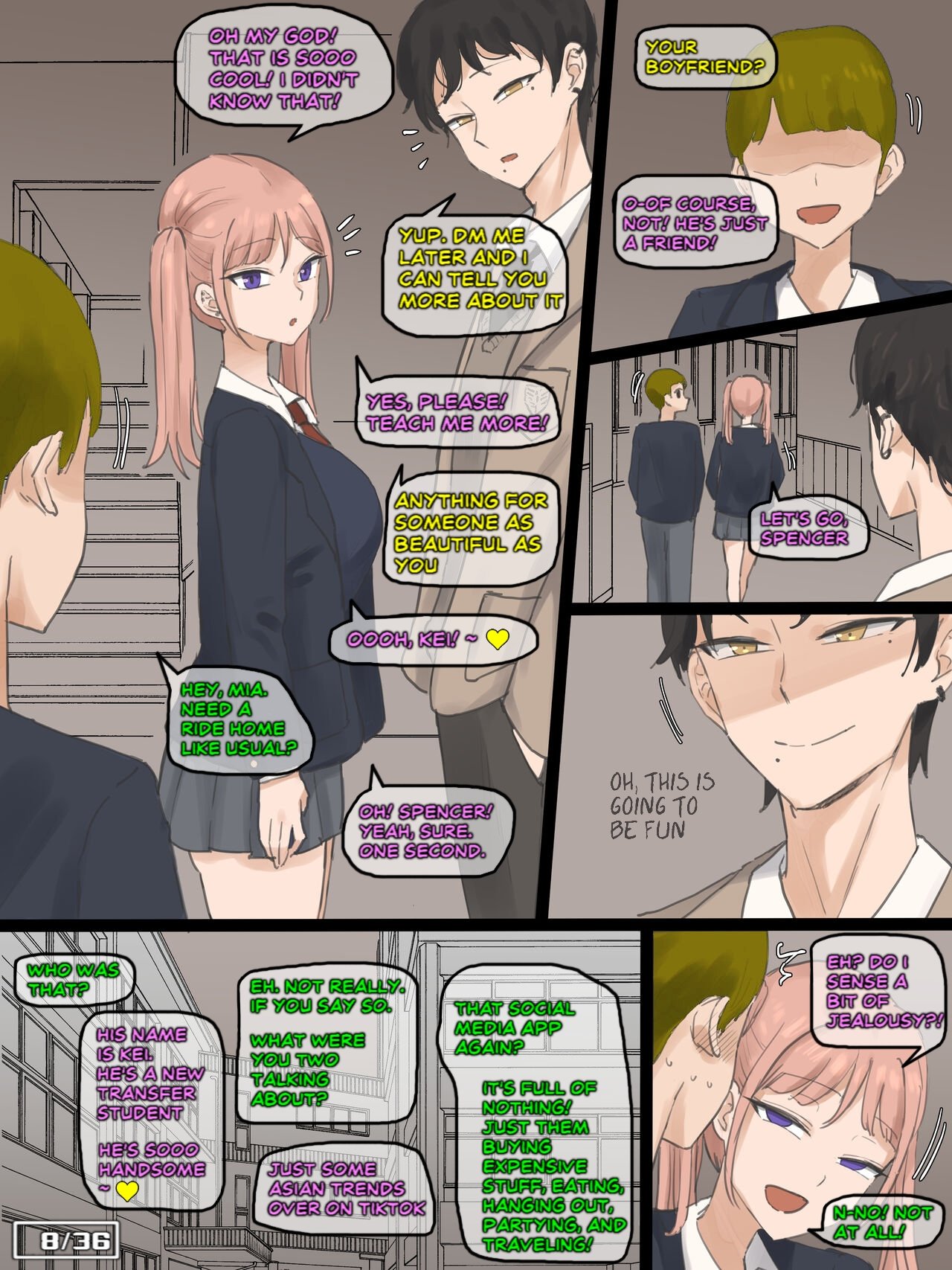 My Childhood Crush Cucked Me With The New Asian Transfer Student – [Laliberte- Edit] – RICED Edition comic porn My Childhood Crush Cucked Me With The New Asian Transfer Student – [Laliberte- Edit] – RICED Edition Chapter 1 – page 8