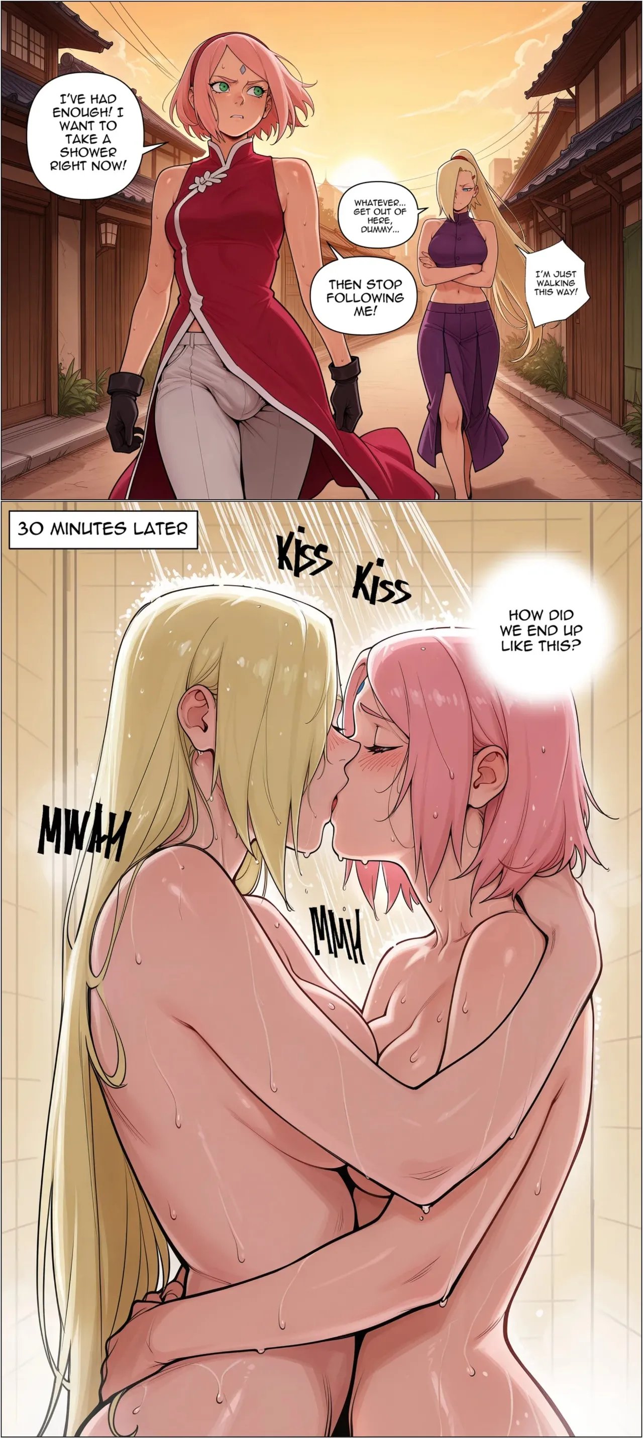 Sakura Haruno x Ino Yamanaka (Parody :Naruto Shippuden) comic porn Sakura Haruno x Ino Yamanaka ( :Naruto Shippuden) Chapter 1 – page 3