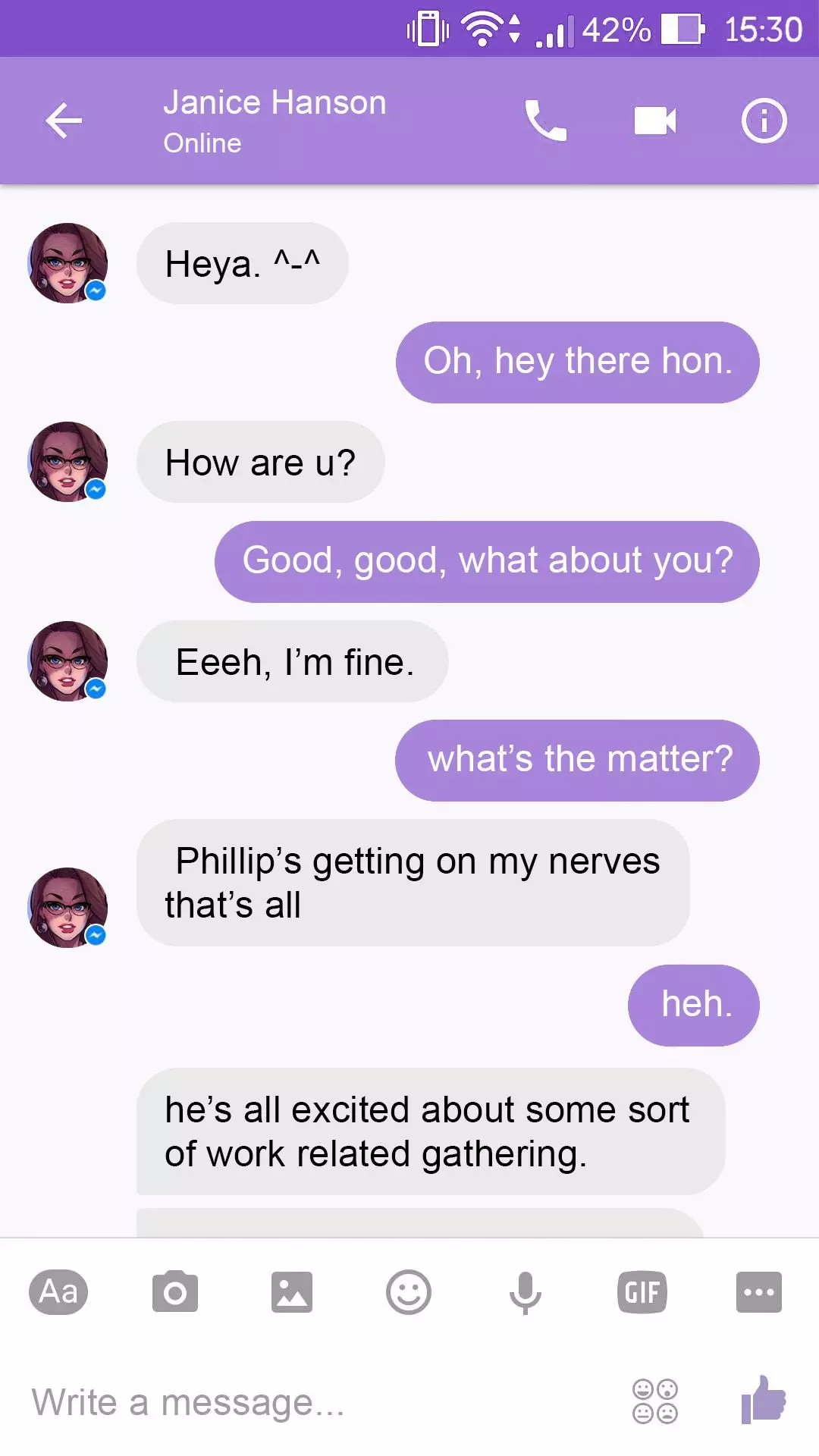 Chat With Janice Audio Porn Comic – page 1